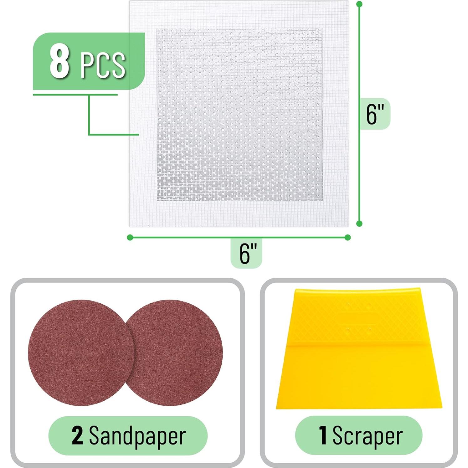 Kit de Reparación de Paneles de Yeso Bates 11 Piezas 15 cm