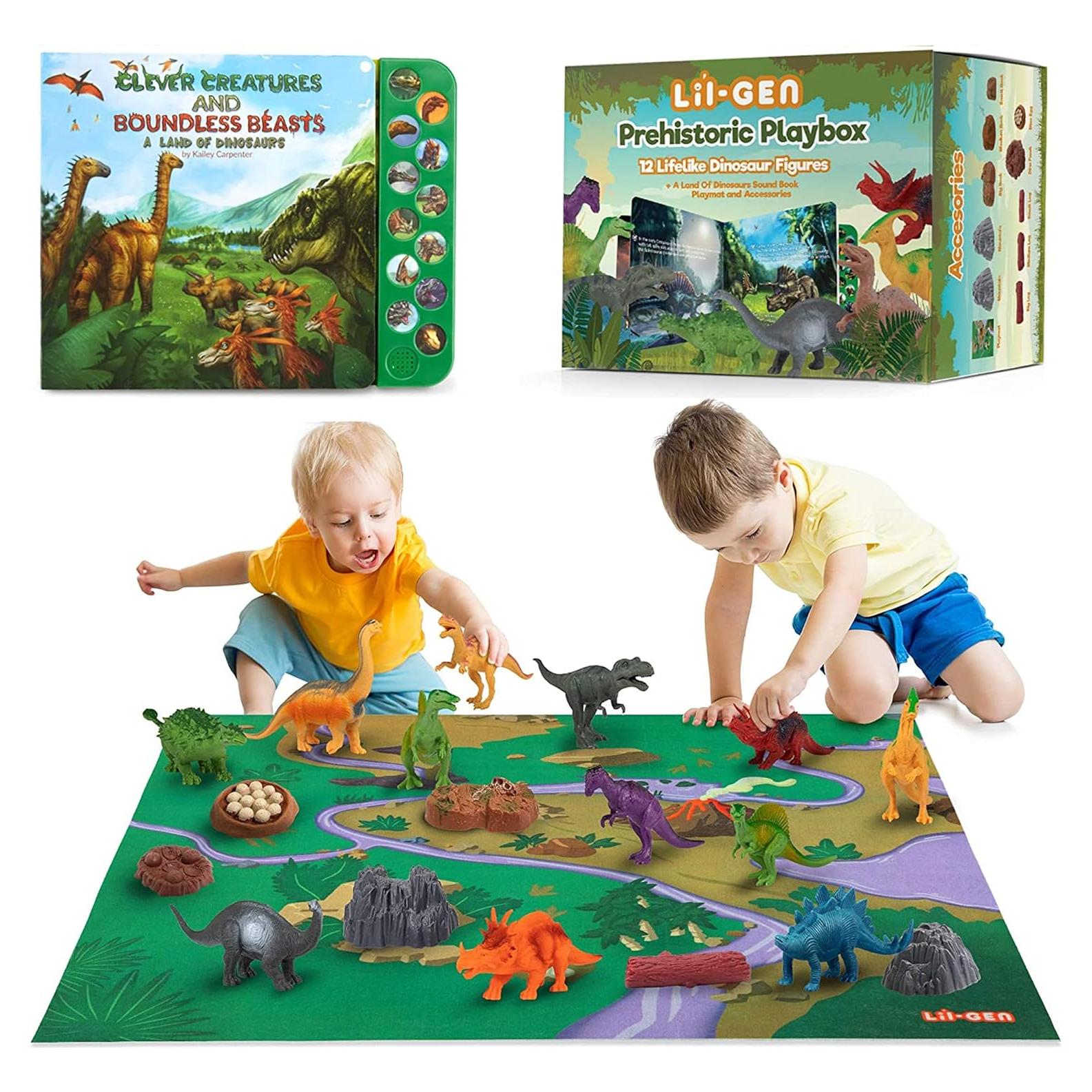 Juguetes de Dinosaurio Li'l-Gen - 12 Figuras 17,78 cm