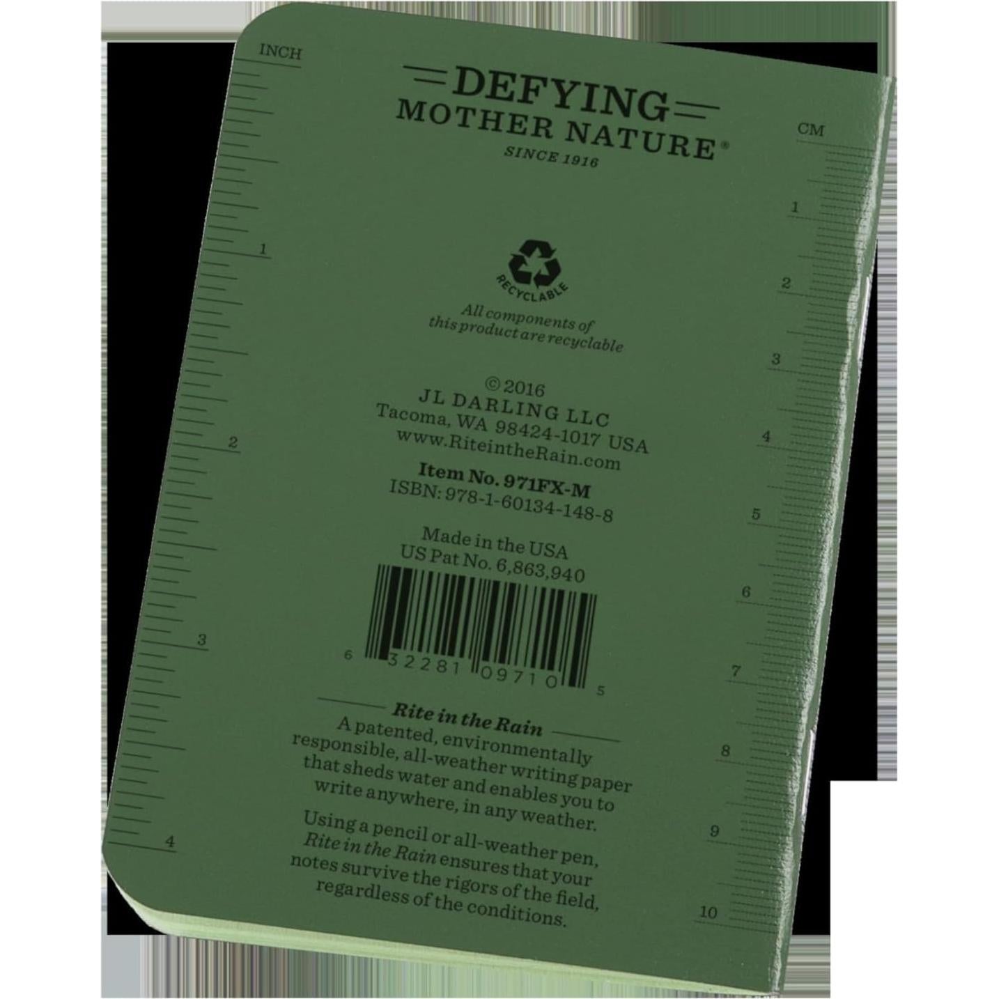 Cuaderno Mini Grapado Impermeable Rite in the Rain 3 Unidades