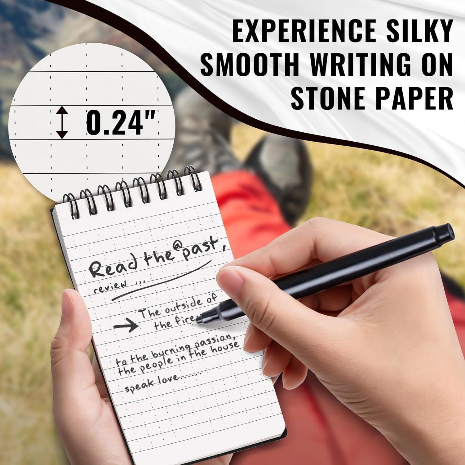 Cuadernos de Bolsillo Impermeables POPYOLA - Paquete de 4