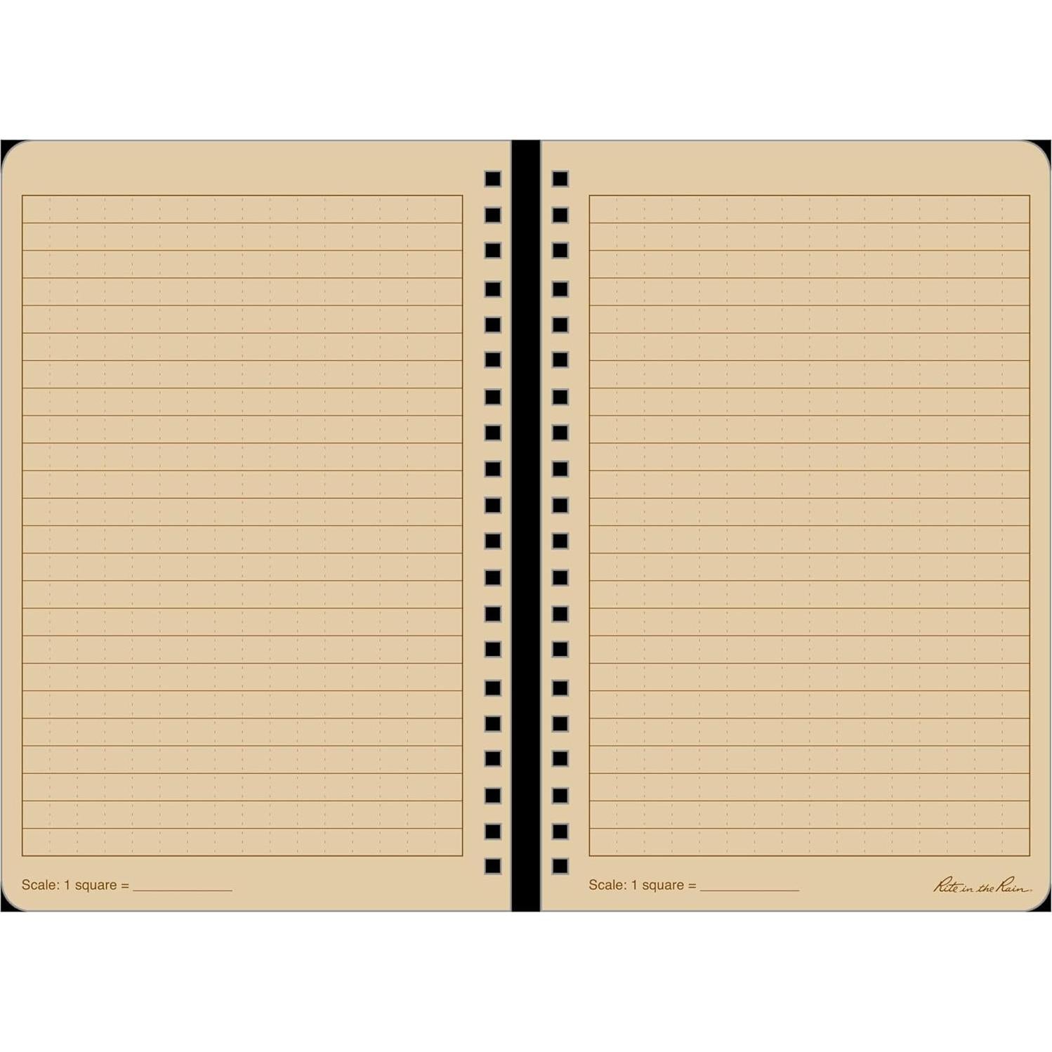 Cuaderno Espiral Impermeable Rite in the Rain 11.75x17.78cm Beige