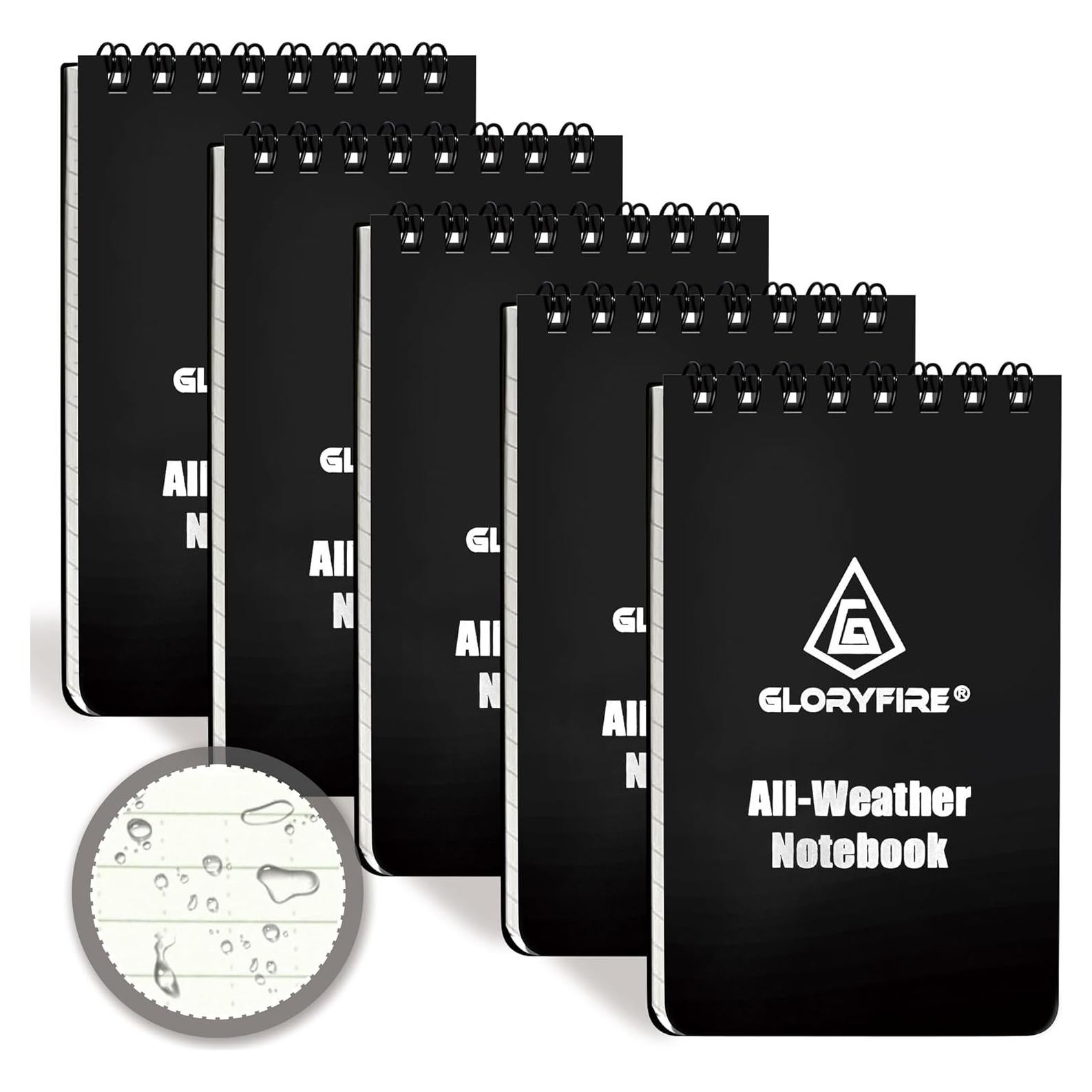 Cuaderno Impermeable Gloryfire AL-5019-DF 5 PCS 48 Hojas