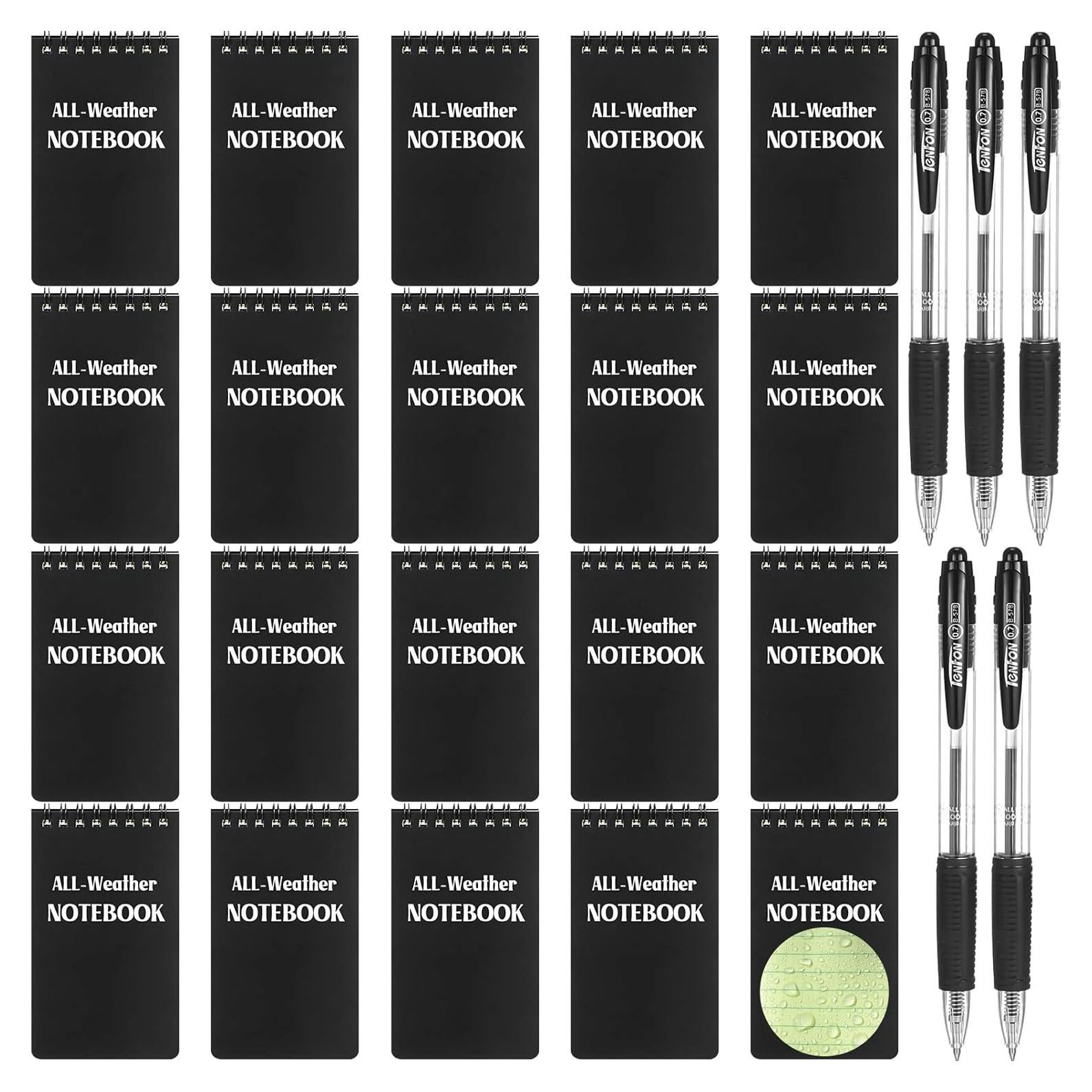 Cuadernos Impermeables Chinco 20 Pcs 3x5" para Todo Clima