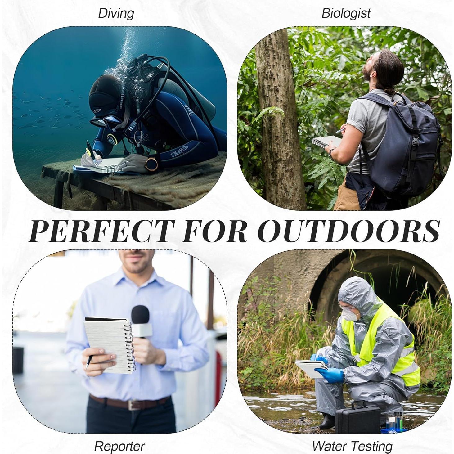 Paquete de 3 cuadernos impermeables Sayglossy 12.7x17.8 cm