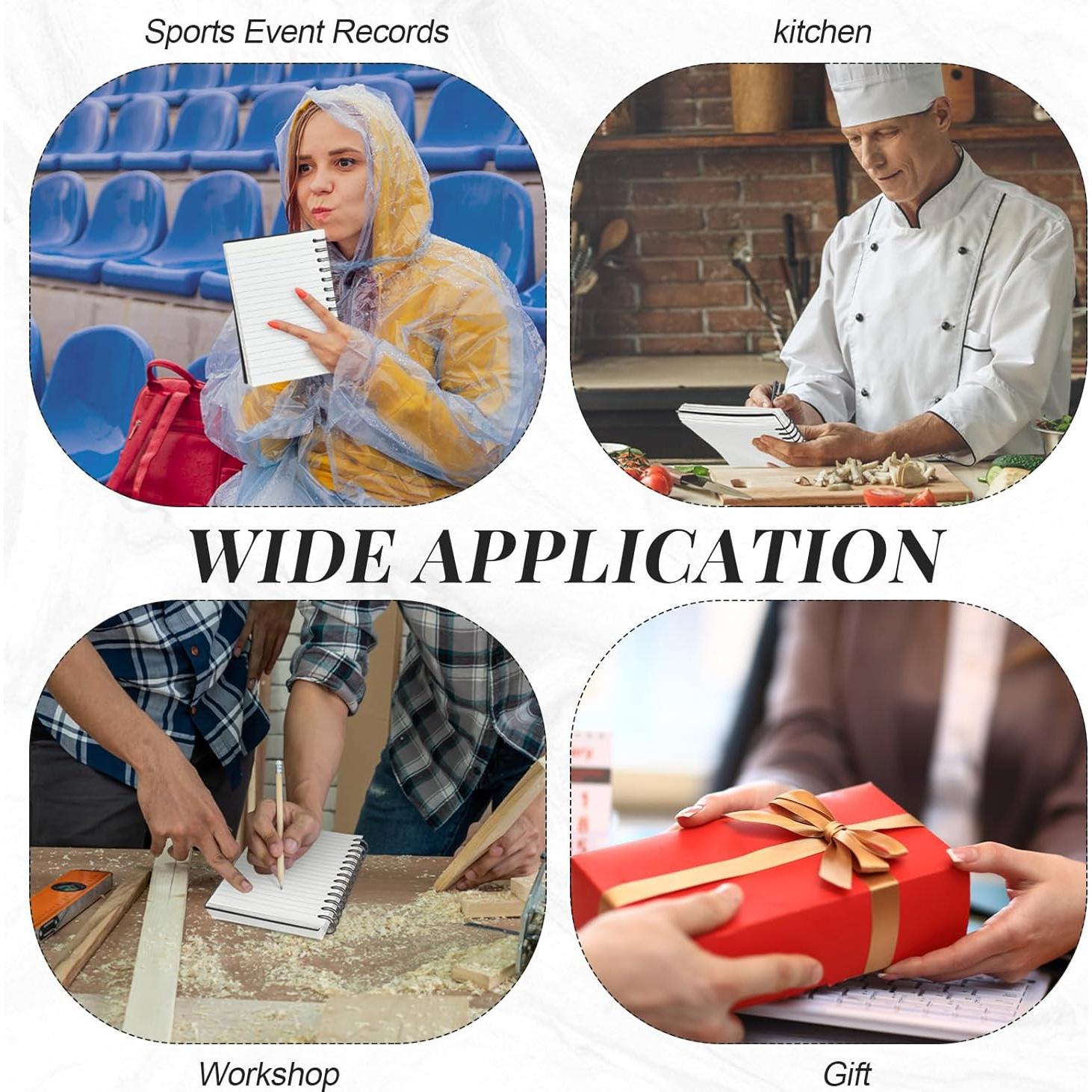 Paquete de 3 cuadernos impermeables Sayglossy 12.7x17.8 cm