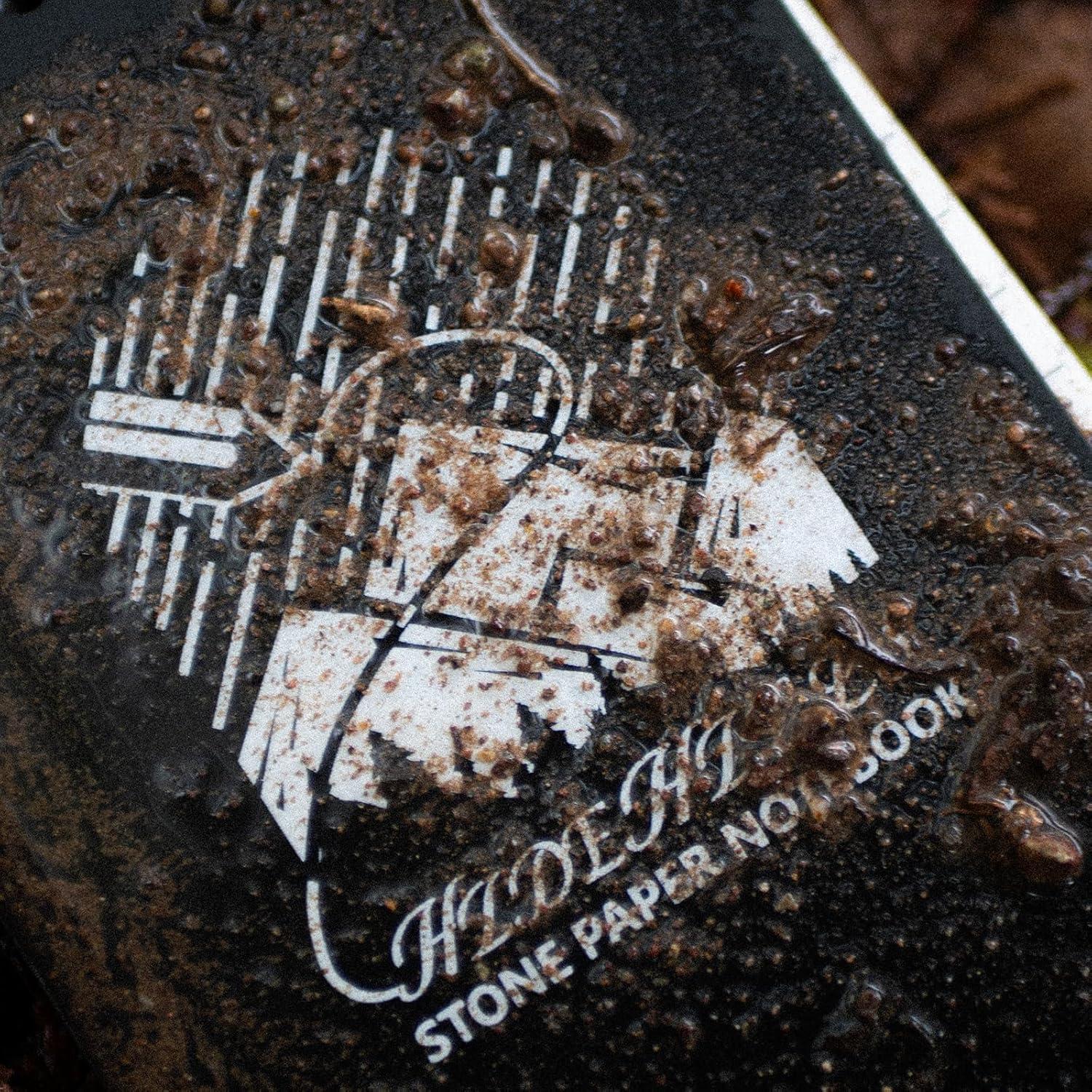 Cuaderno Impermeable Hide Hills 3x5 Pulgadas Negro Paquete 6