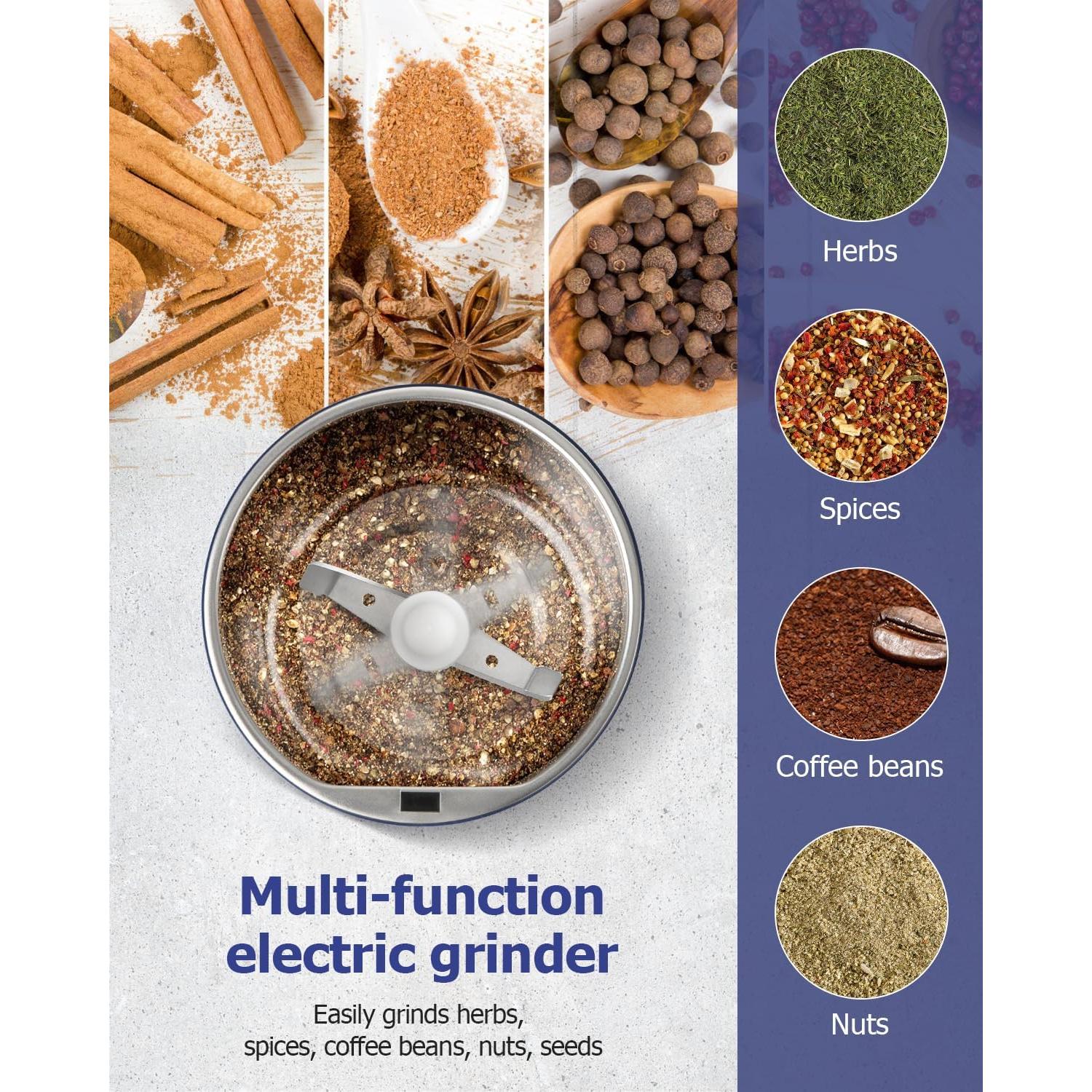 Molino Eléctrico de Especias Hermolante HEM-300B 0.6kg