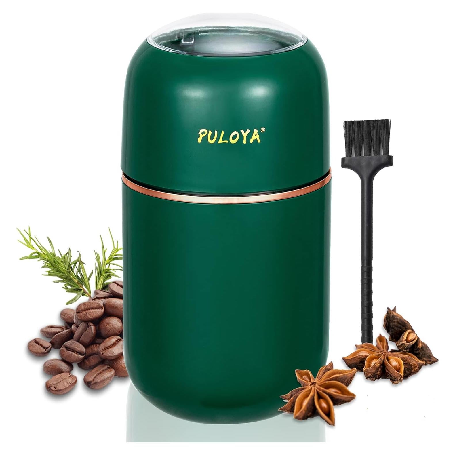 Molino de café eléctrico Puloya 200W 79.4g verde