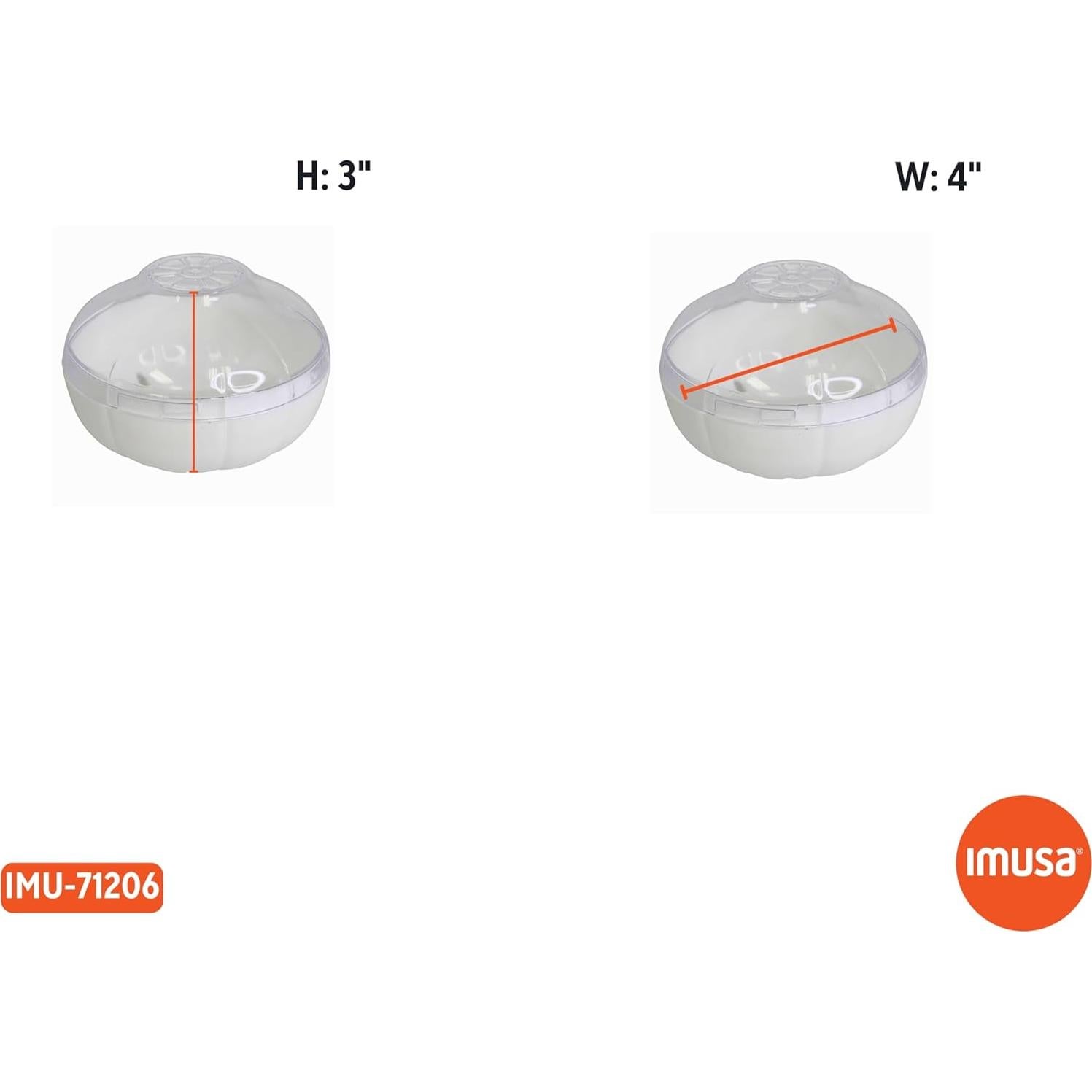 Contenedor para Cebolla y Ajo IMUSA 10.16 cm Blanco con Tapa