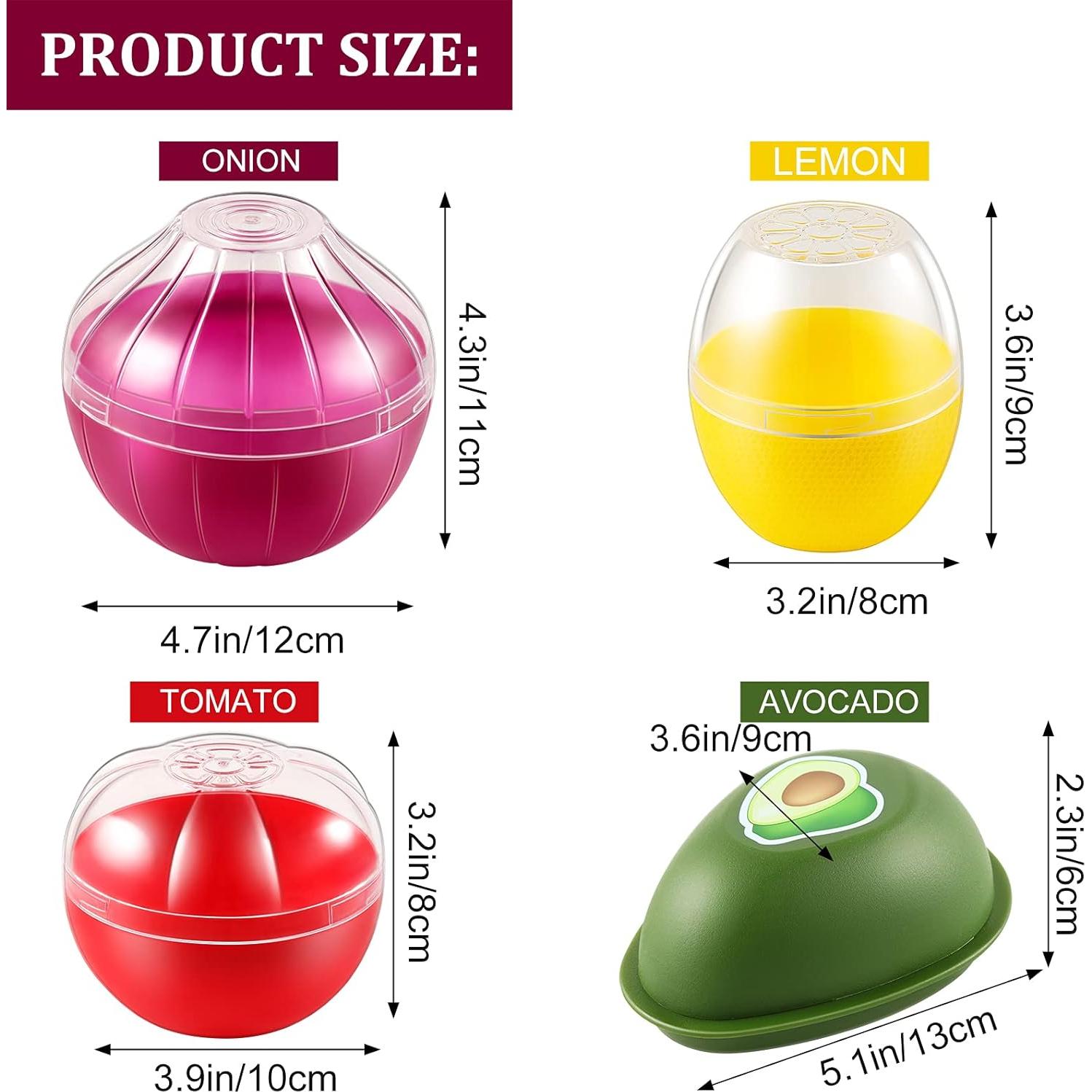 Contenedores de Almacenamiento de Alimentos Babudeer 4 Pcs