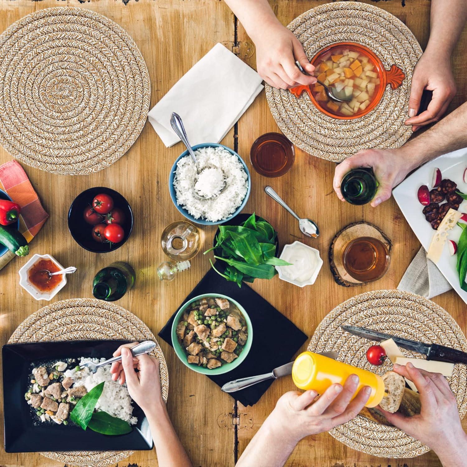 Juego de agarradores de cocina Garkup 4 piezas 20x20 cm