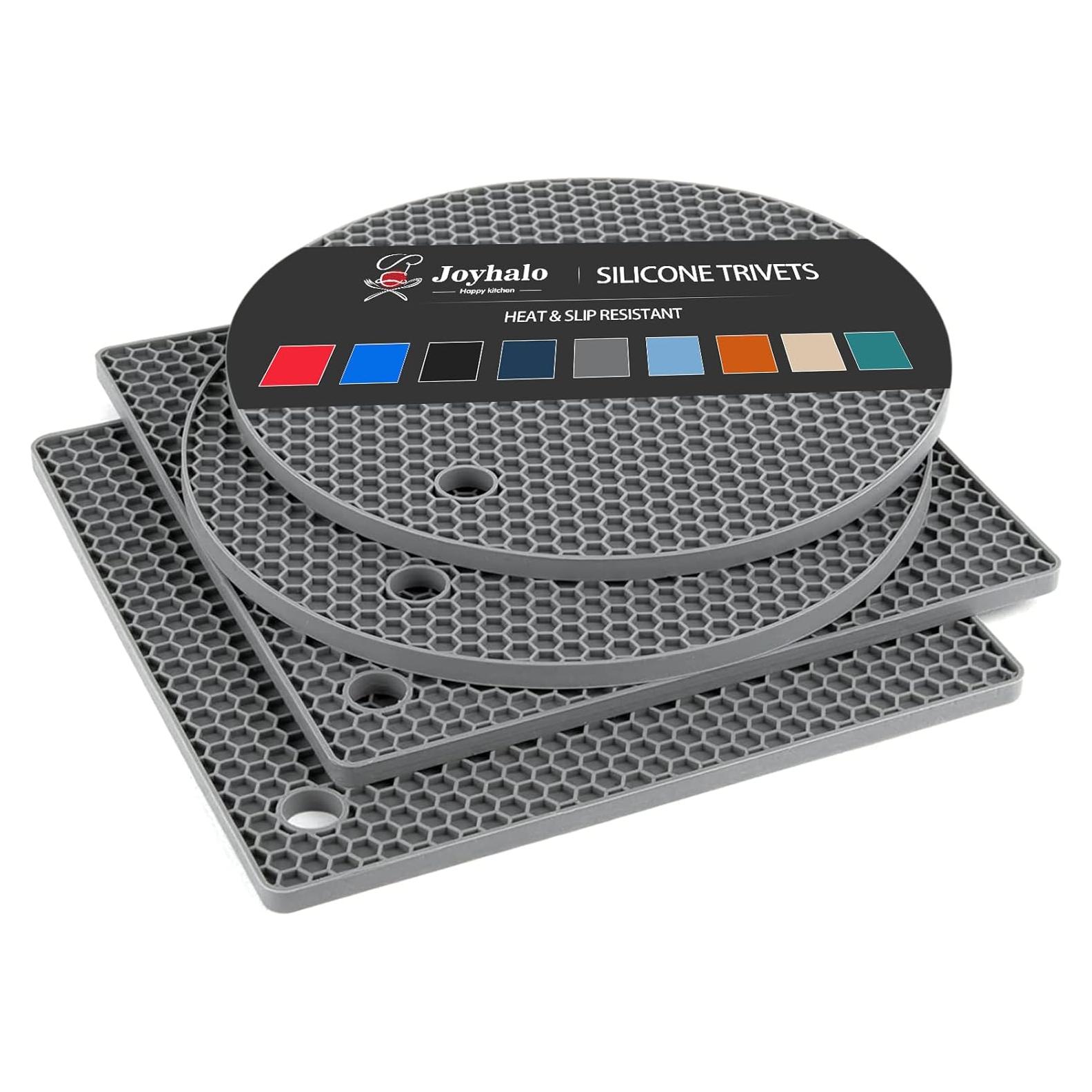 Trivets de Silicona Joyhalo para Platos Calientes - 4 Piezas
