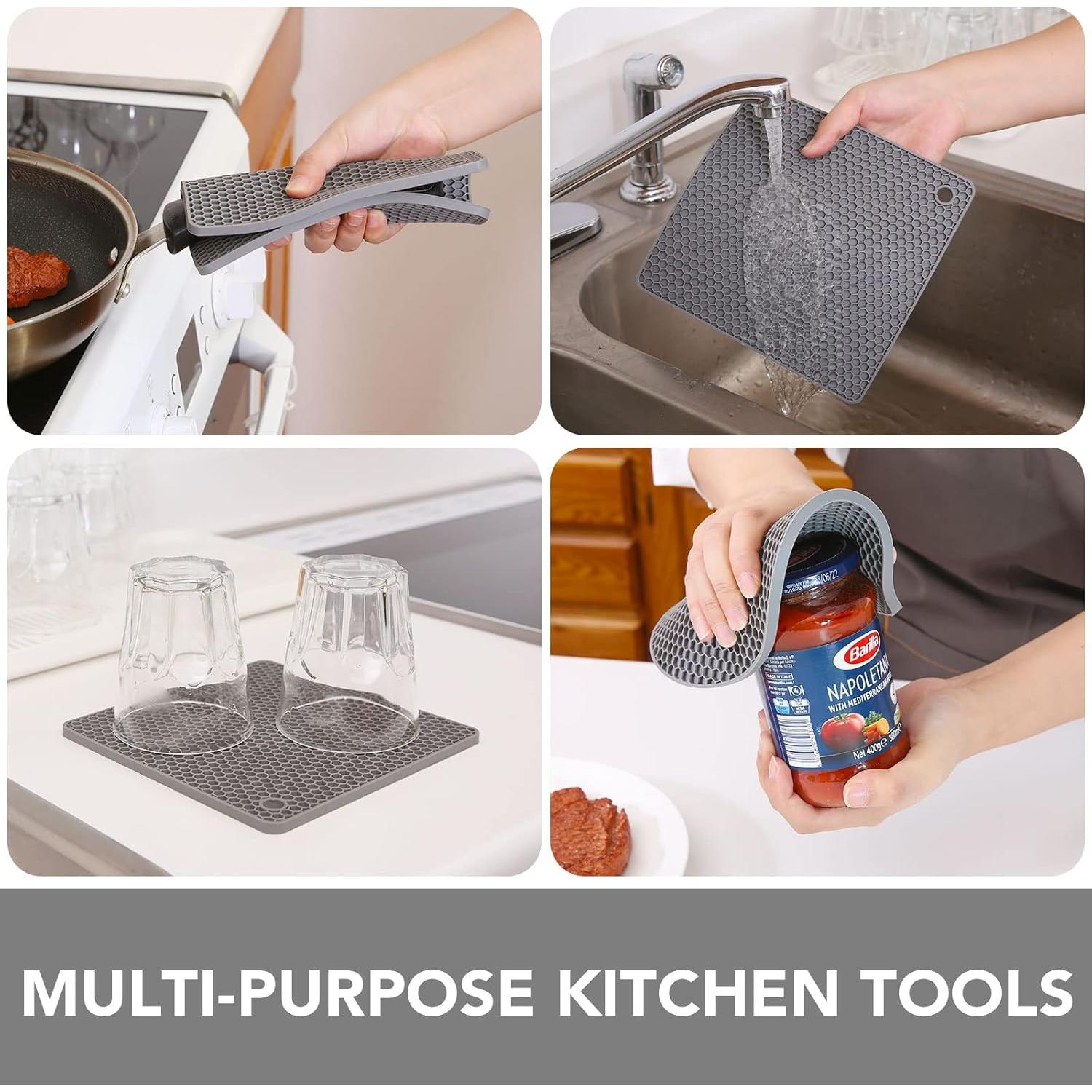 Trivets de Silicona Joyhalo para Platos Calientes - 4 Piezas