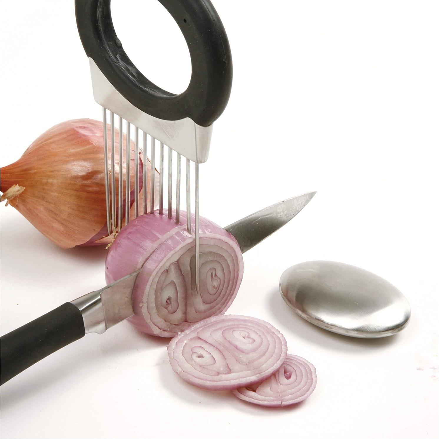 Soporte para Cebolla Norpro con Removedor de Olores - Acero Inoxidable