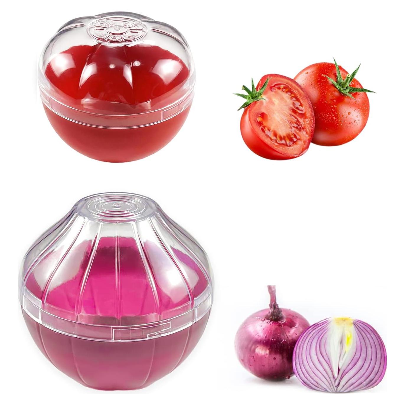 Contenedores de Almacenamiento Frutas y Verduras Magicleast 2PCS