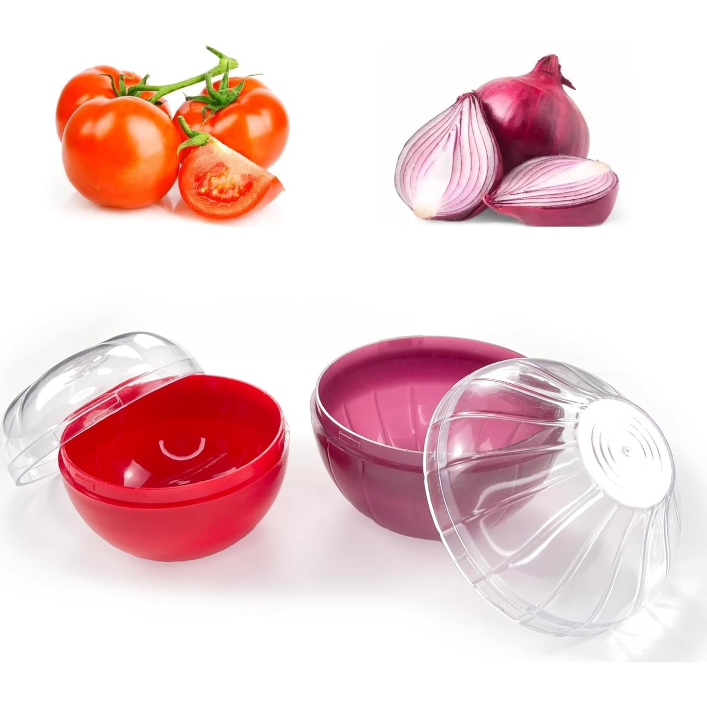 Contenedores de Almacenamiento Frutas y Verduras Magicleast 2PCS