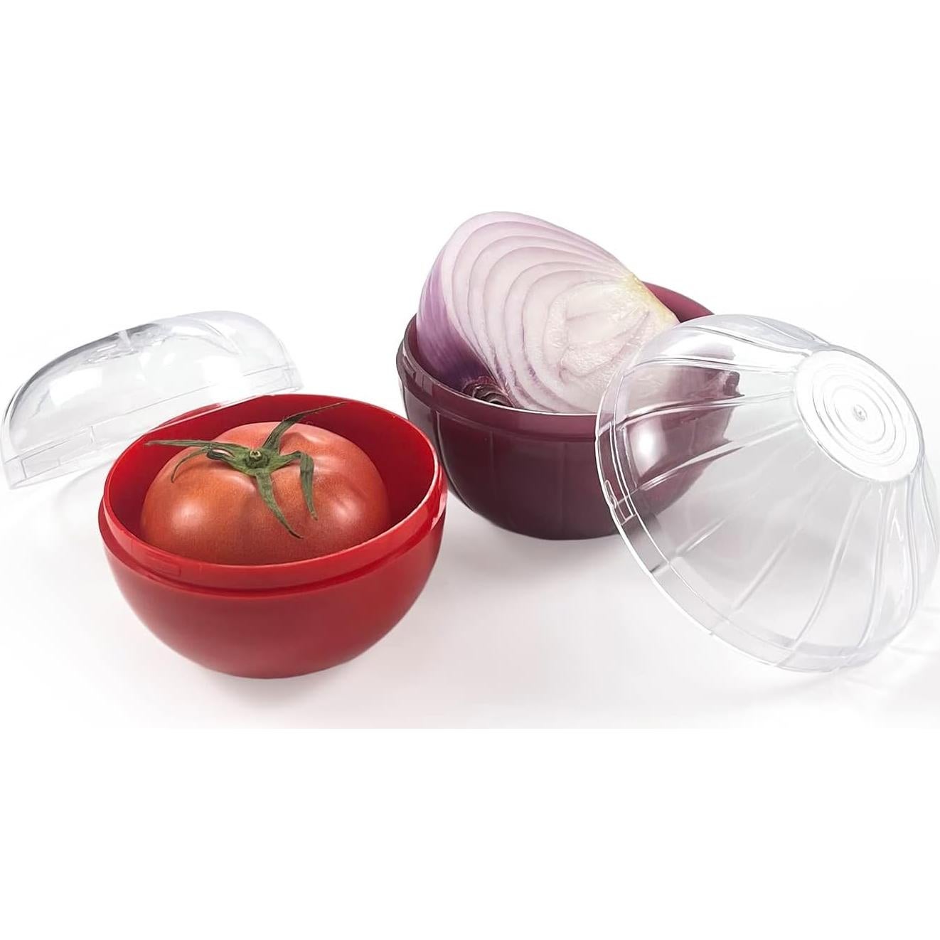 Contenedores de Almacenamiento Frutas y Verduras Magicleast 2PCS