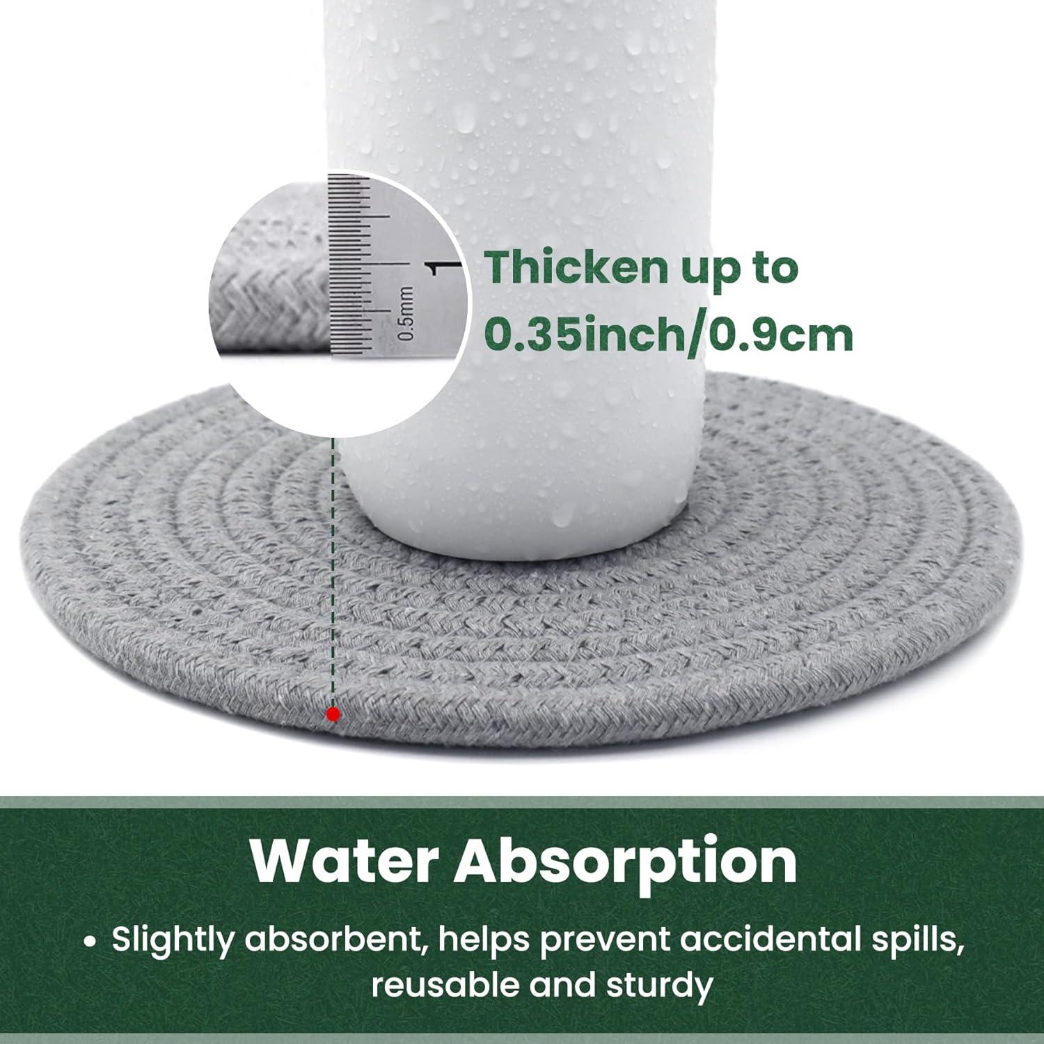 Trivetes de Cocina KITLAB 20 cm 6 Pcs Algodón Resistente al Calor