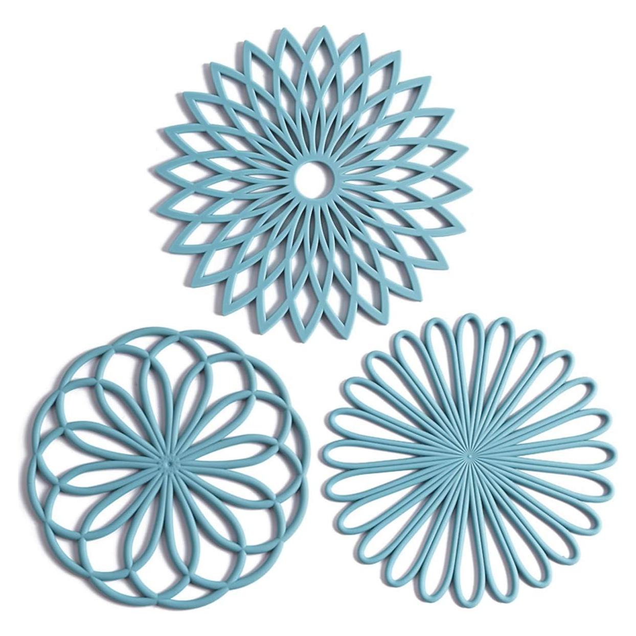 Juego de 3 Alfombrillas de Silicona Antideslizantes Colinda