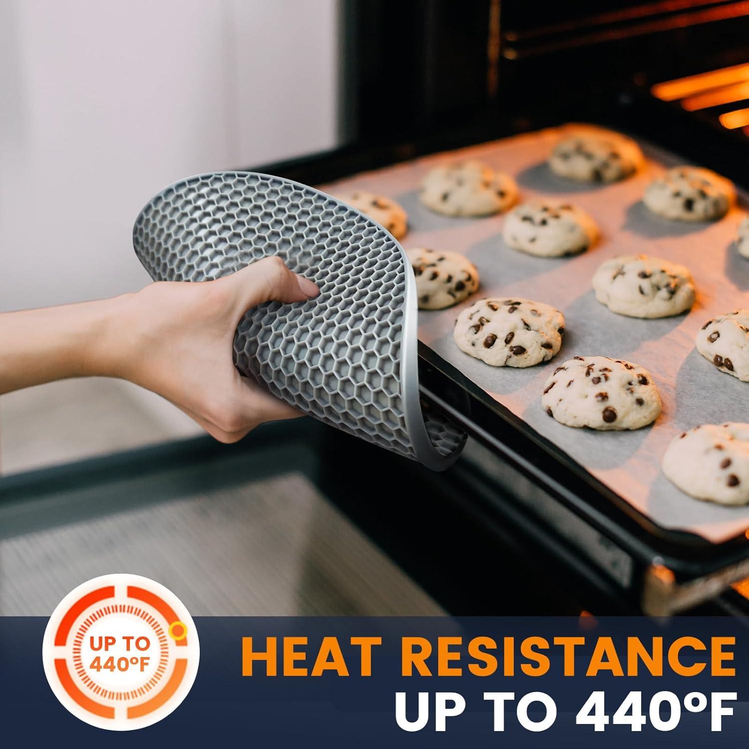 Mats de Silicona Daisiki Antideslizantes 17.78cm Gris Oscuro