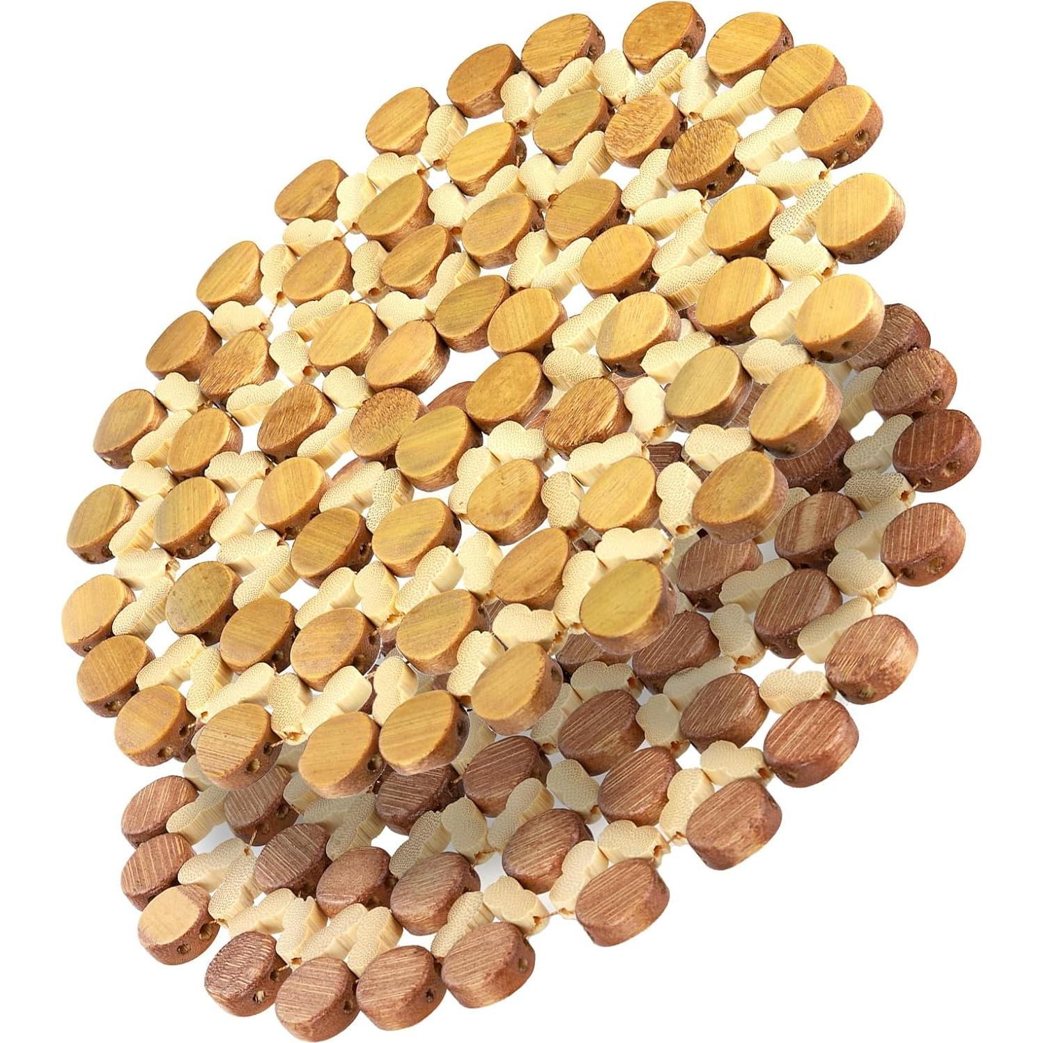 AVLA 10 Posavasos de Bambú Resistentes al Calor 21 cm