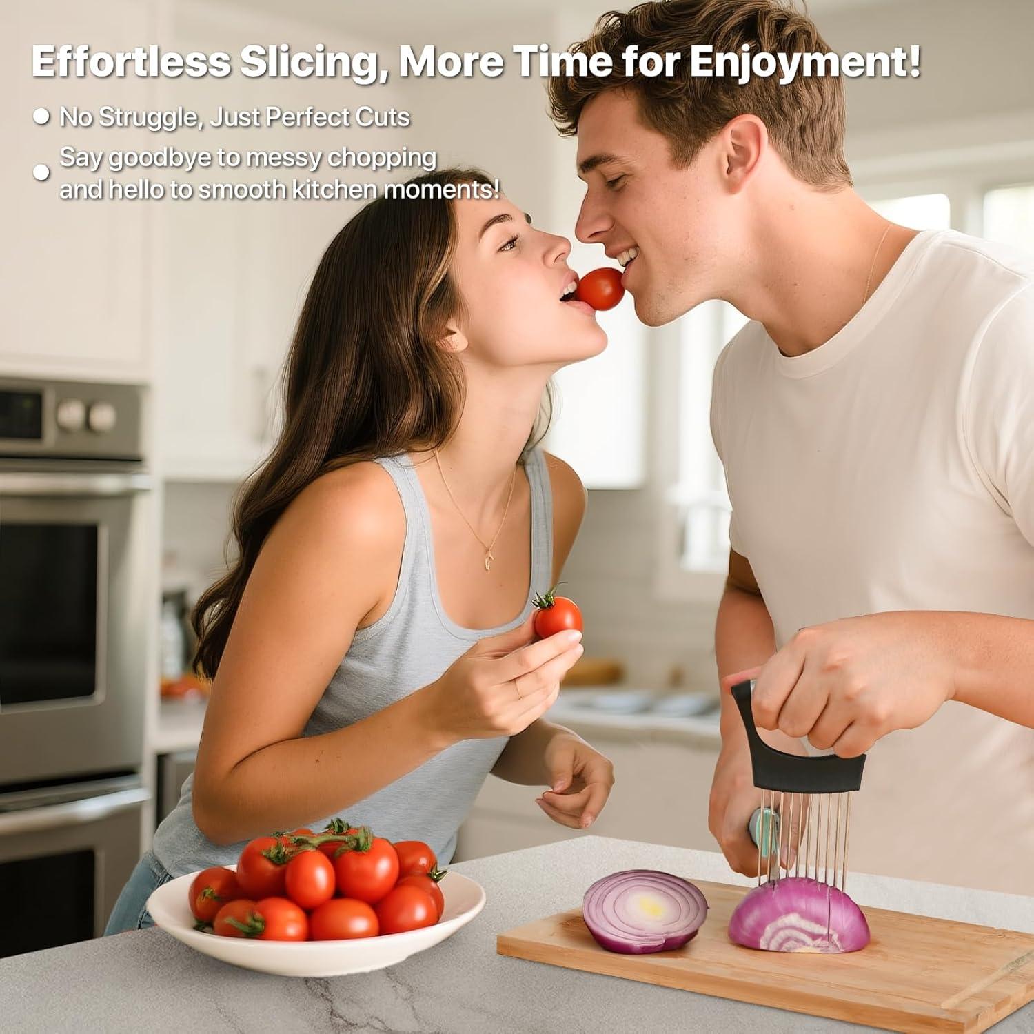 Soporte para Cebolla Girla - Cortador de Verduras Acero Inoxidable