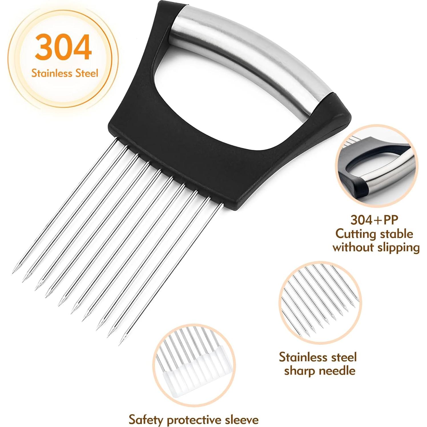 Cortador de Cebolla Lorzot de Acero Inoxidable 2 en 1