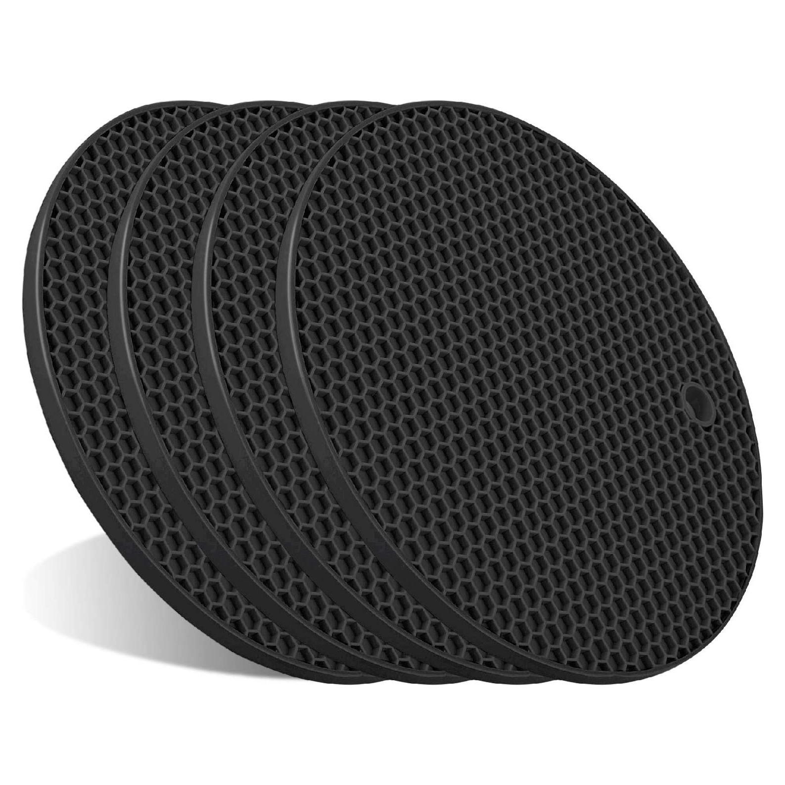 Trivets de Silicona ANNIOCA 22 cm Antideslizantes 4 Pcs