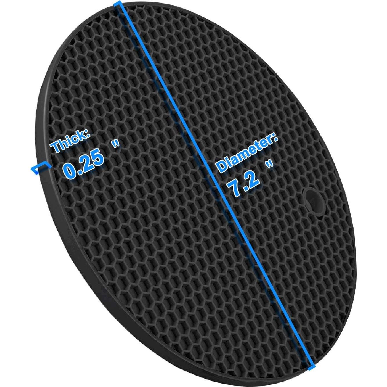 Trivets de Silicona ANNIOCA 22 cm Antideslizantes 4 Pcs