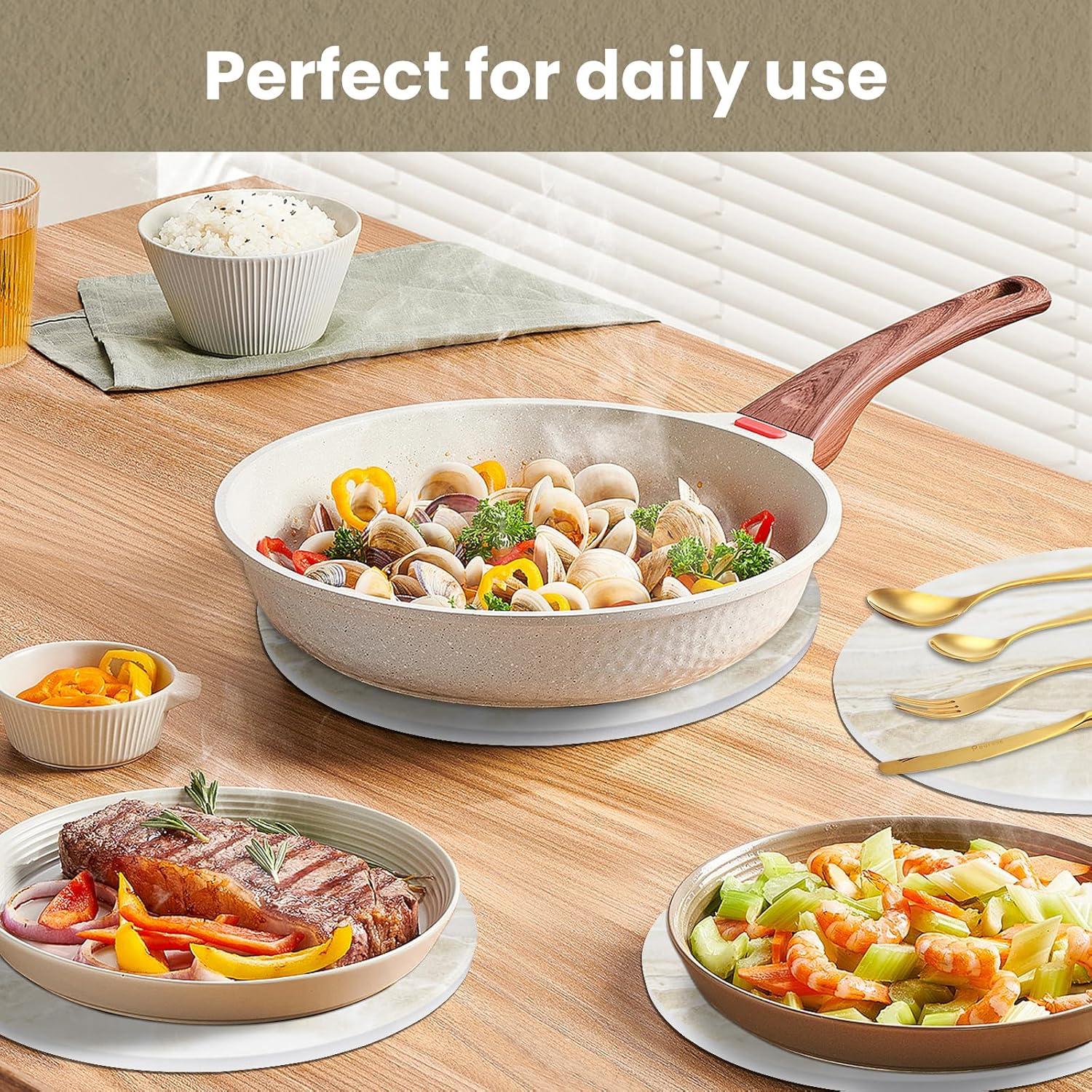 Set de Trivetes de Cerámica WDZZHOT 20.32 cm Mármol Amarillo