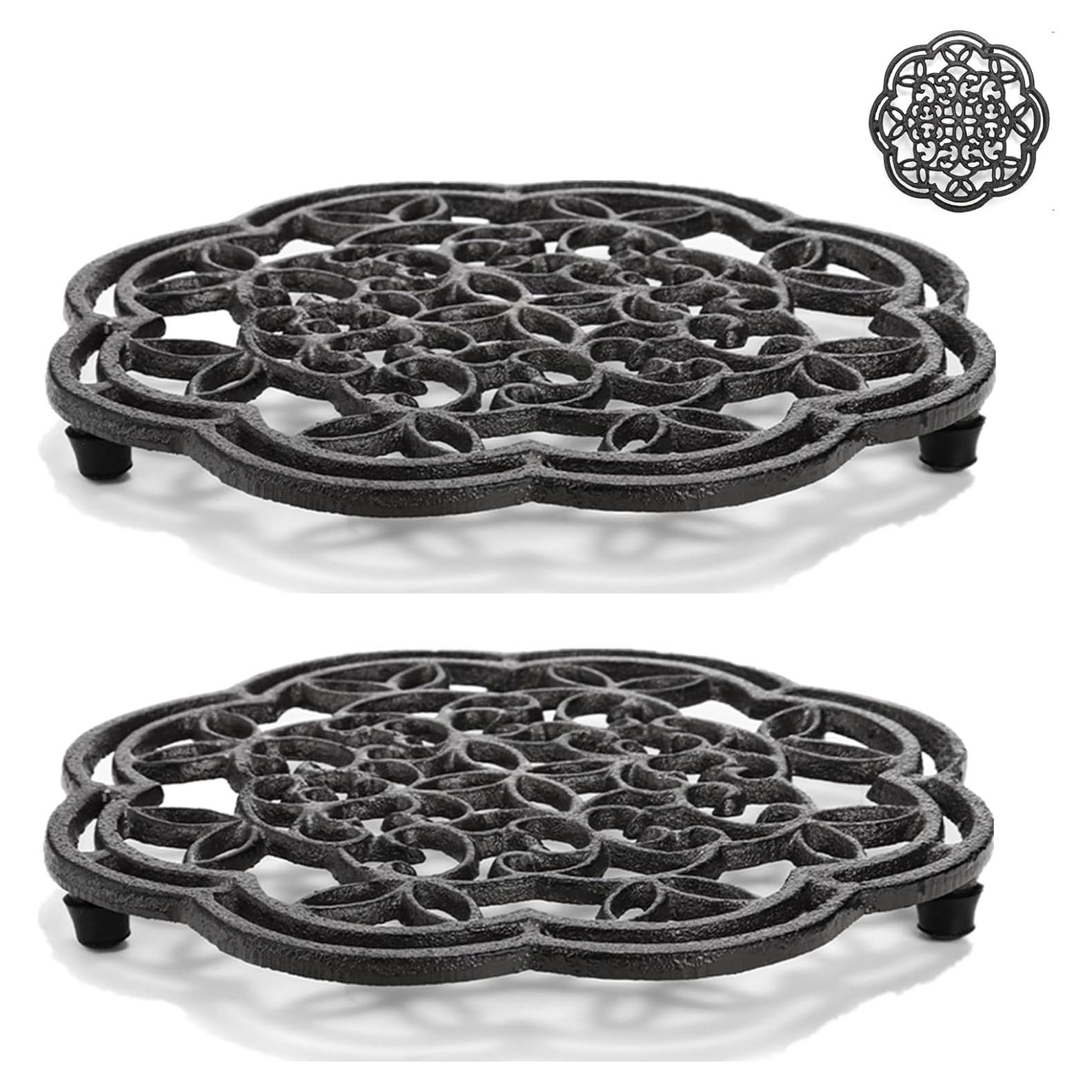 Soportes Redondos de Hierro Fundido Yopay - 2 Piezas 19.56 cm