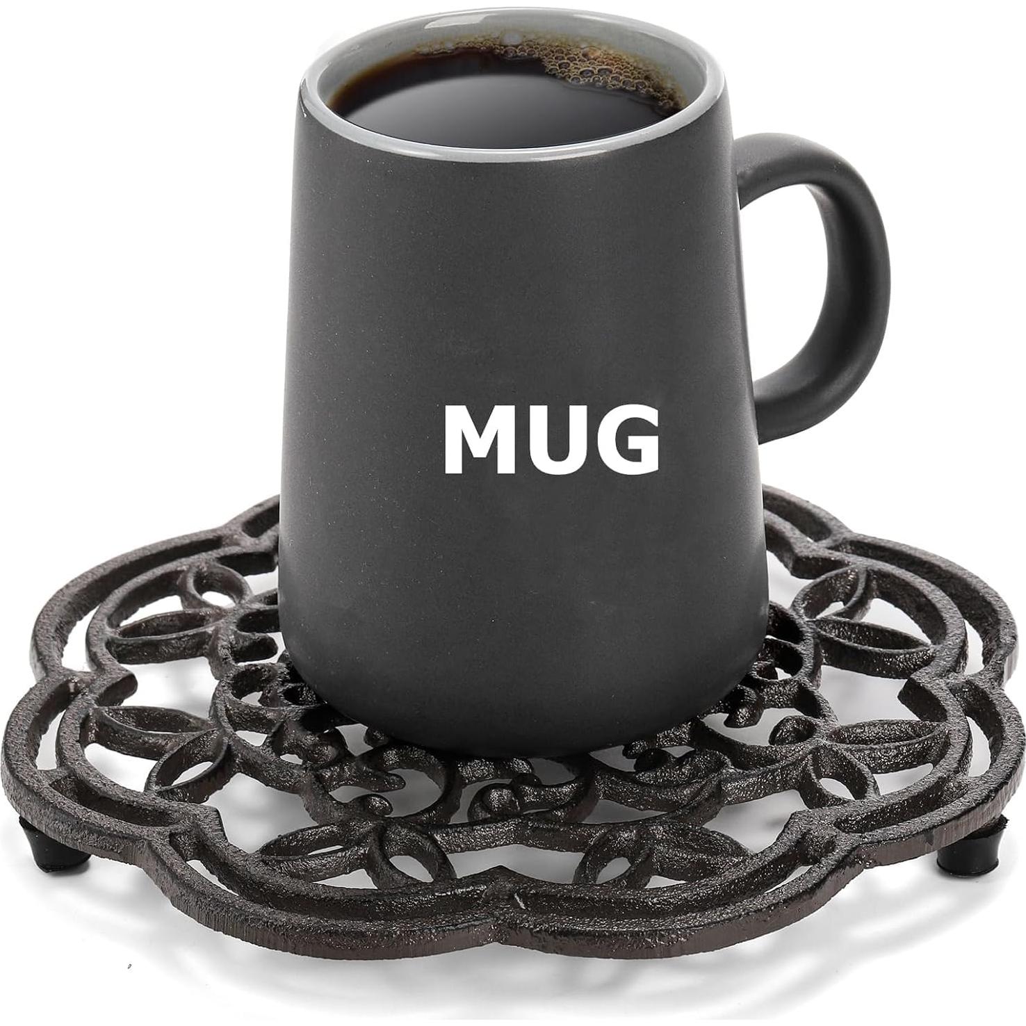 Soportes Redondos de Hierro Fundido Yopay - 2 Piezas 19.56 cm