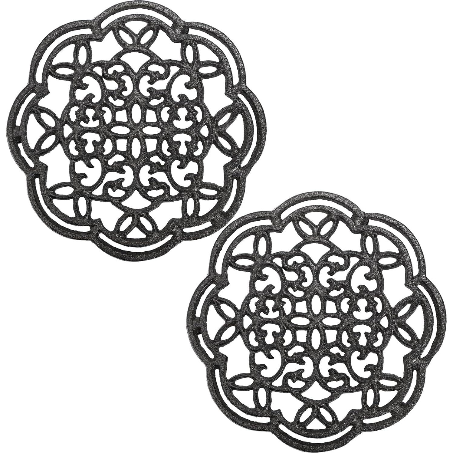 Soportes Redondos de Hierro Fundido Yopay - 2 Piezas 19.56 cm