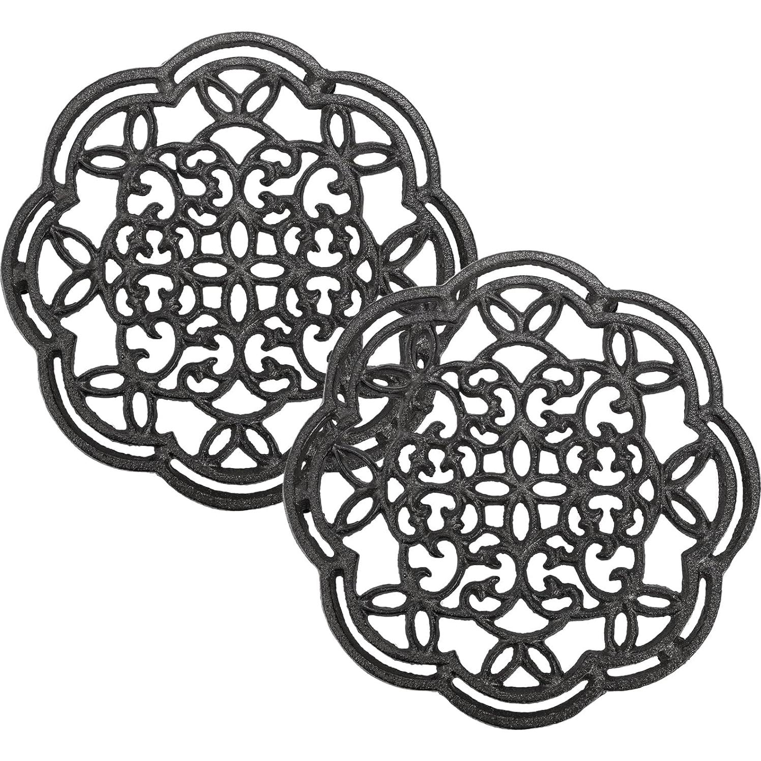 Soportes Redondos de Hierro Fundido Yopay - 2 Piezas 19.56 cm