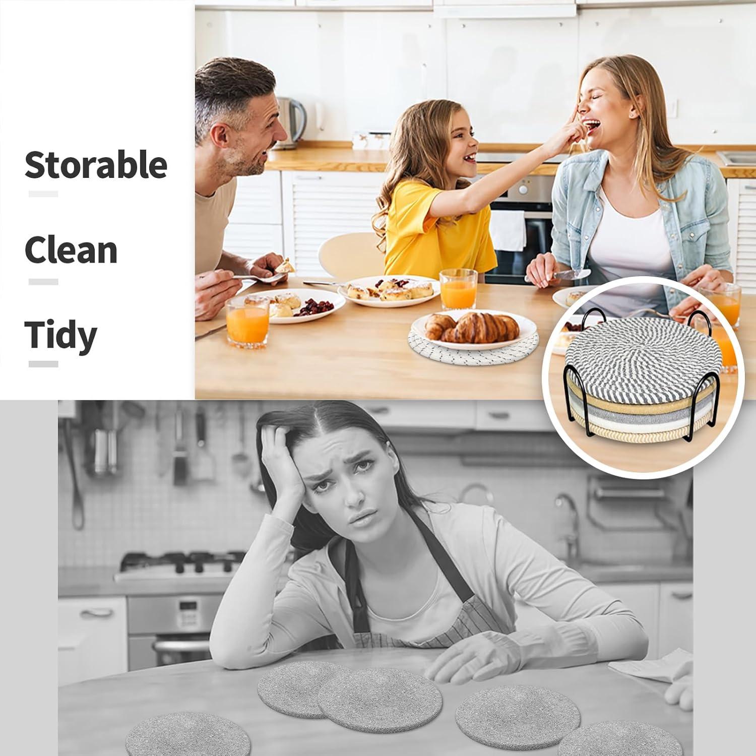 Juego de Trivetes Rykjgs 20.32 cm Resistentes al Calor - 6 Piezas