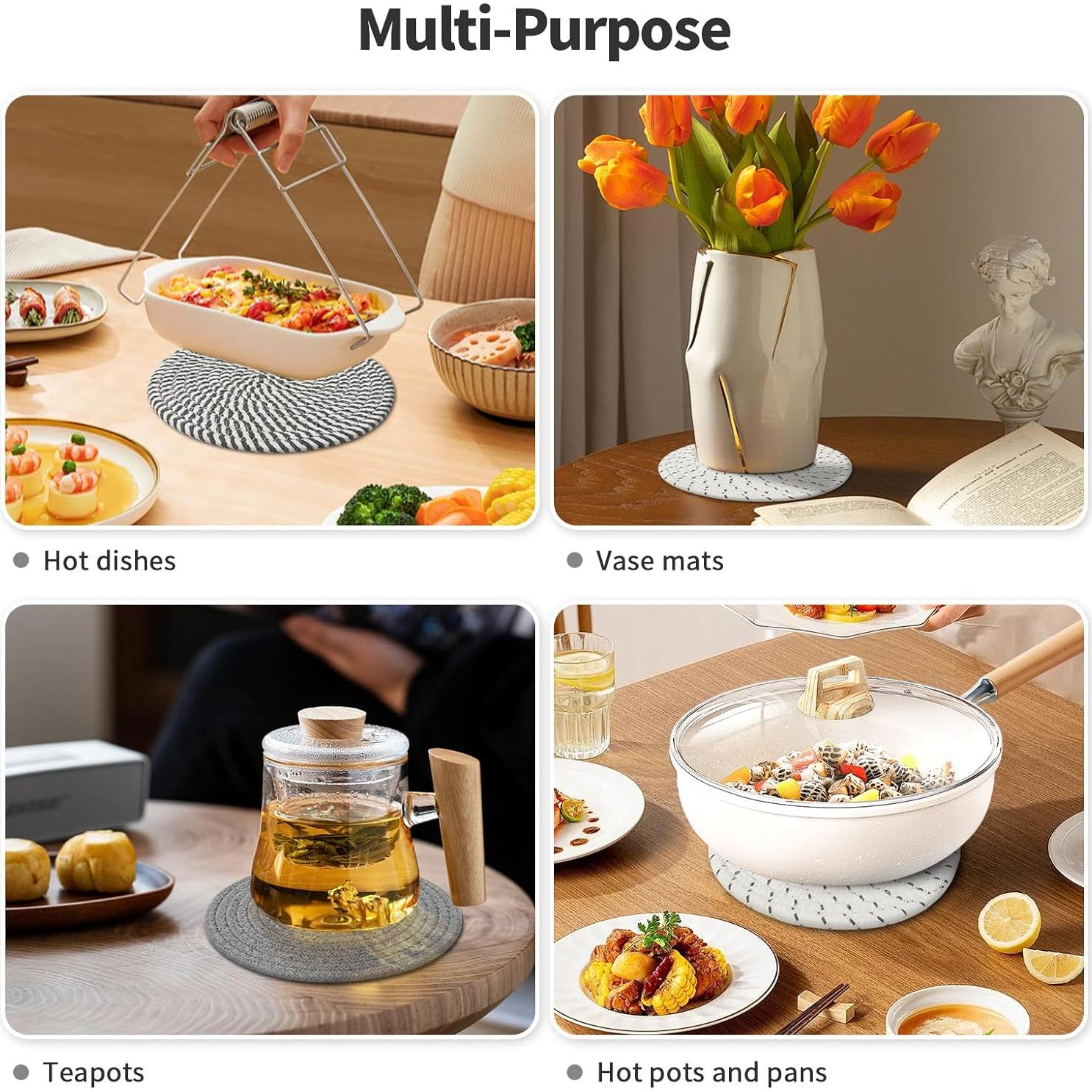 Juego de Trivetes Rykjgs 20.32 cm Resistentes al Calor - 6 Piezas