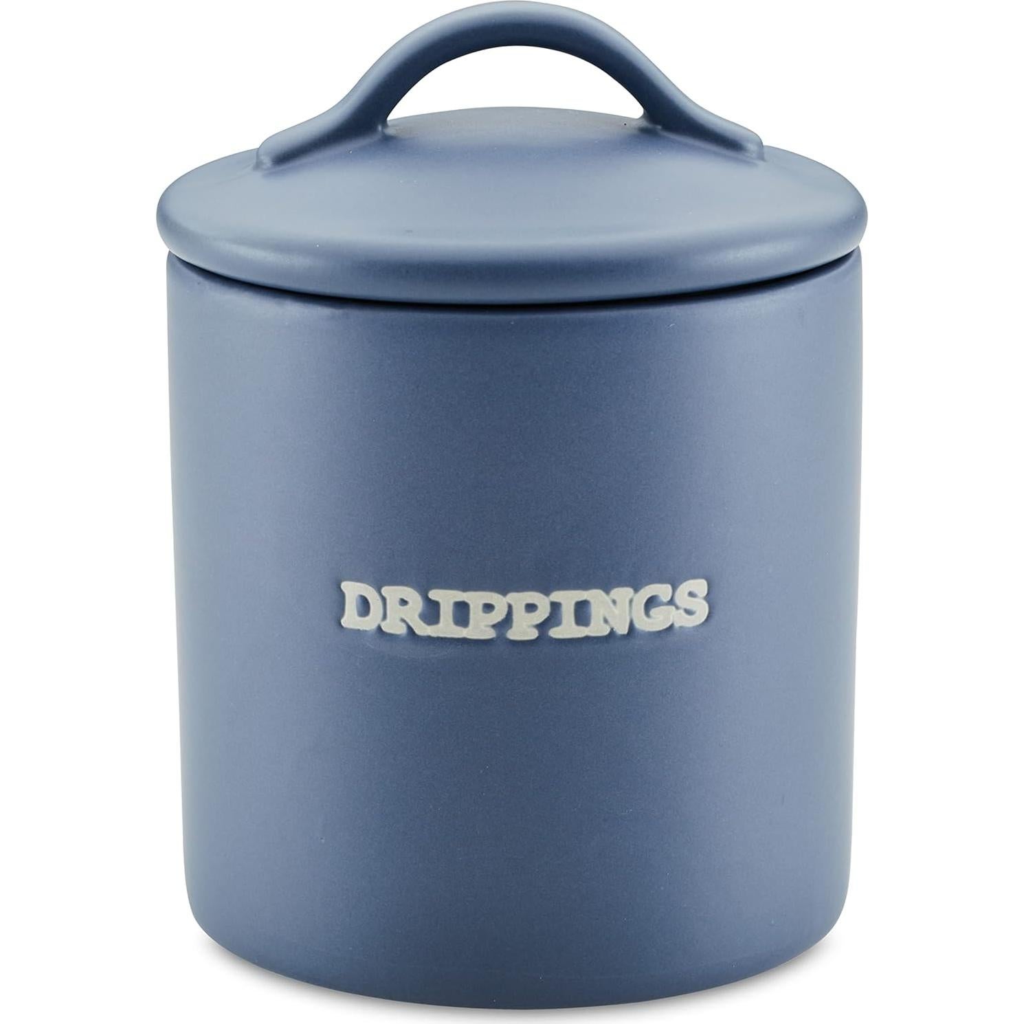 Tarro de Grasa de Tocino Ayesha Curry Cerámica 600ml Azul