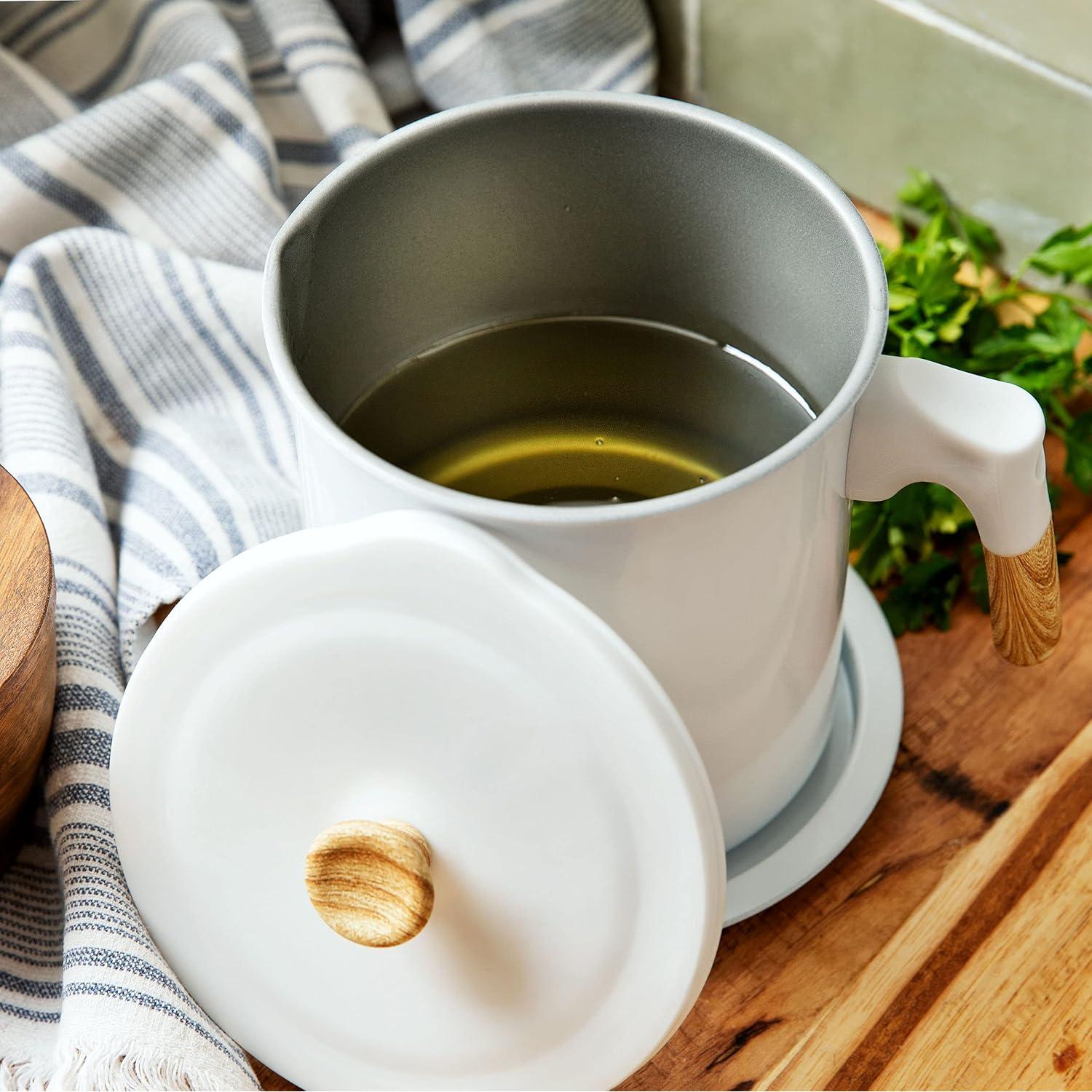 Contenedor de Grasa de Tocino MyMoon Home 1.4L con Colador