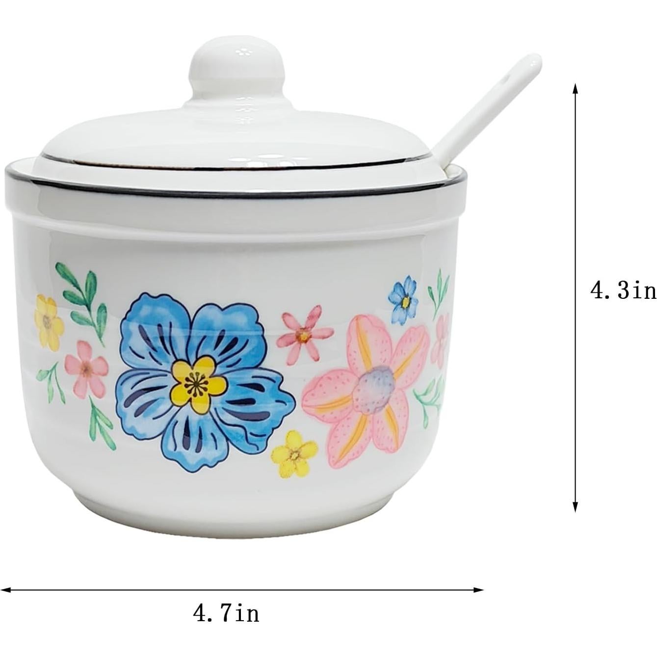 Contenedor de Grasa Cerámica MaoYaMao 0.5L Colorido con Colador