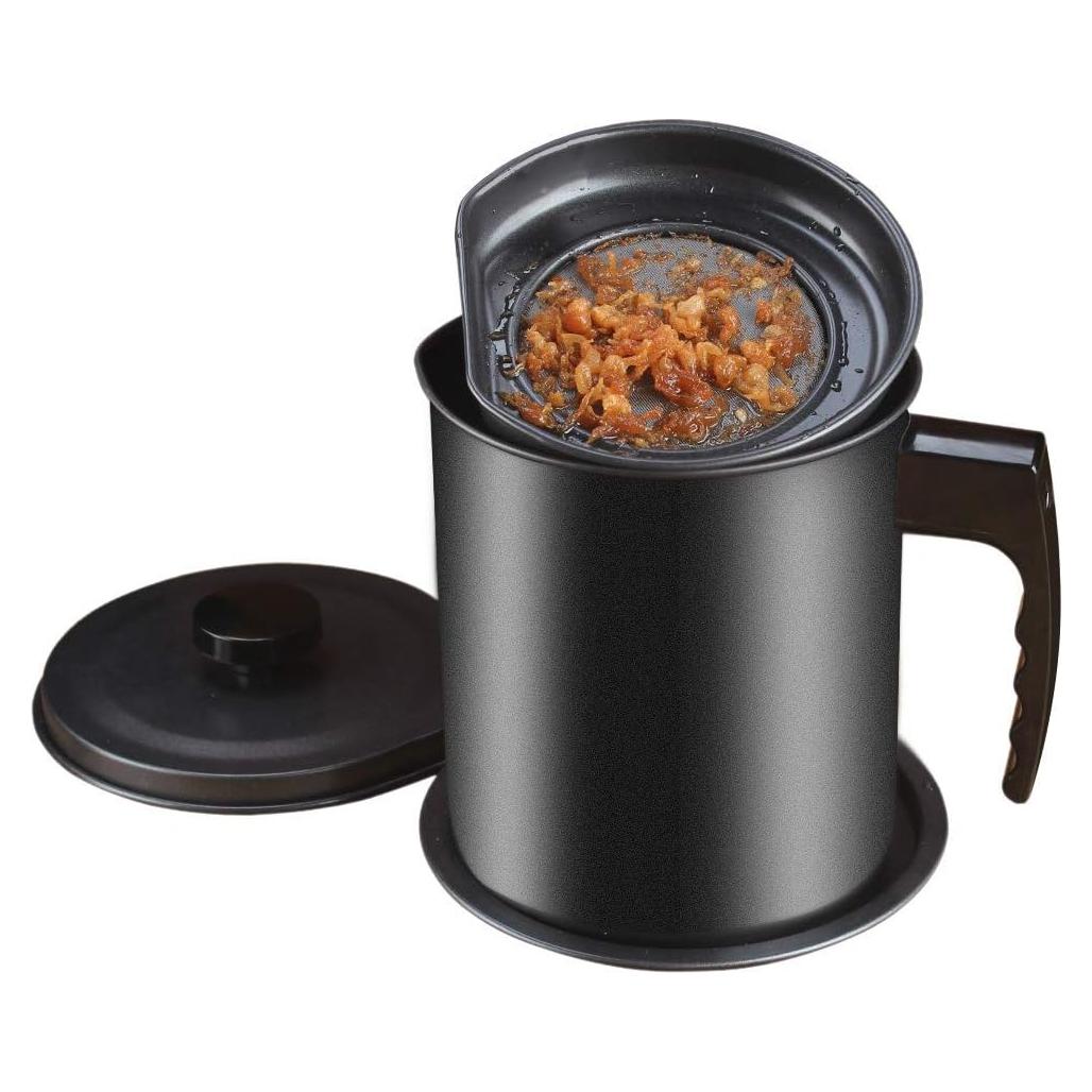 Contenedor de Grasa de Tocino Ourokhome 1.3L con Colador Fino