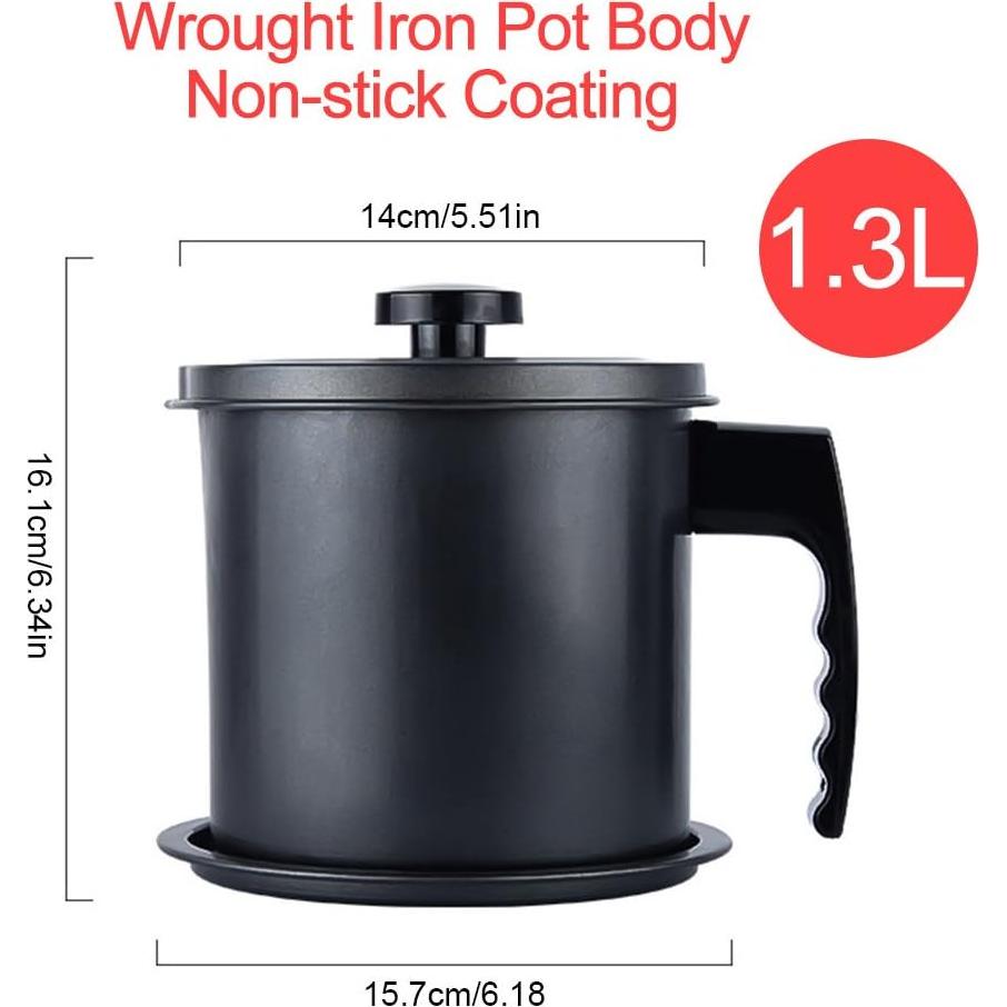 Contenedor de Grasa de Tocino Ourokhome 1.3L con Colador Fino