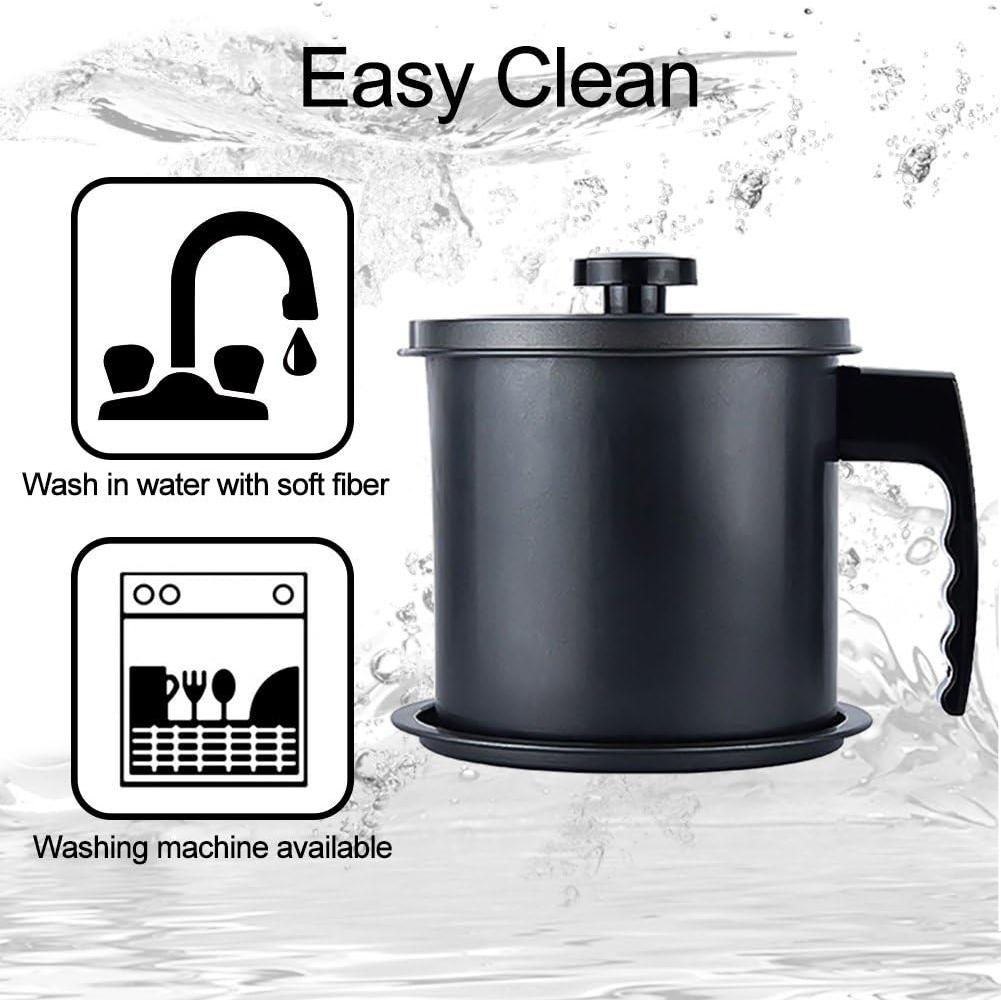 Contenedor de Grasa de Tocino Ourokhome 1.3L con Colador Fino