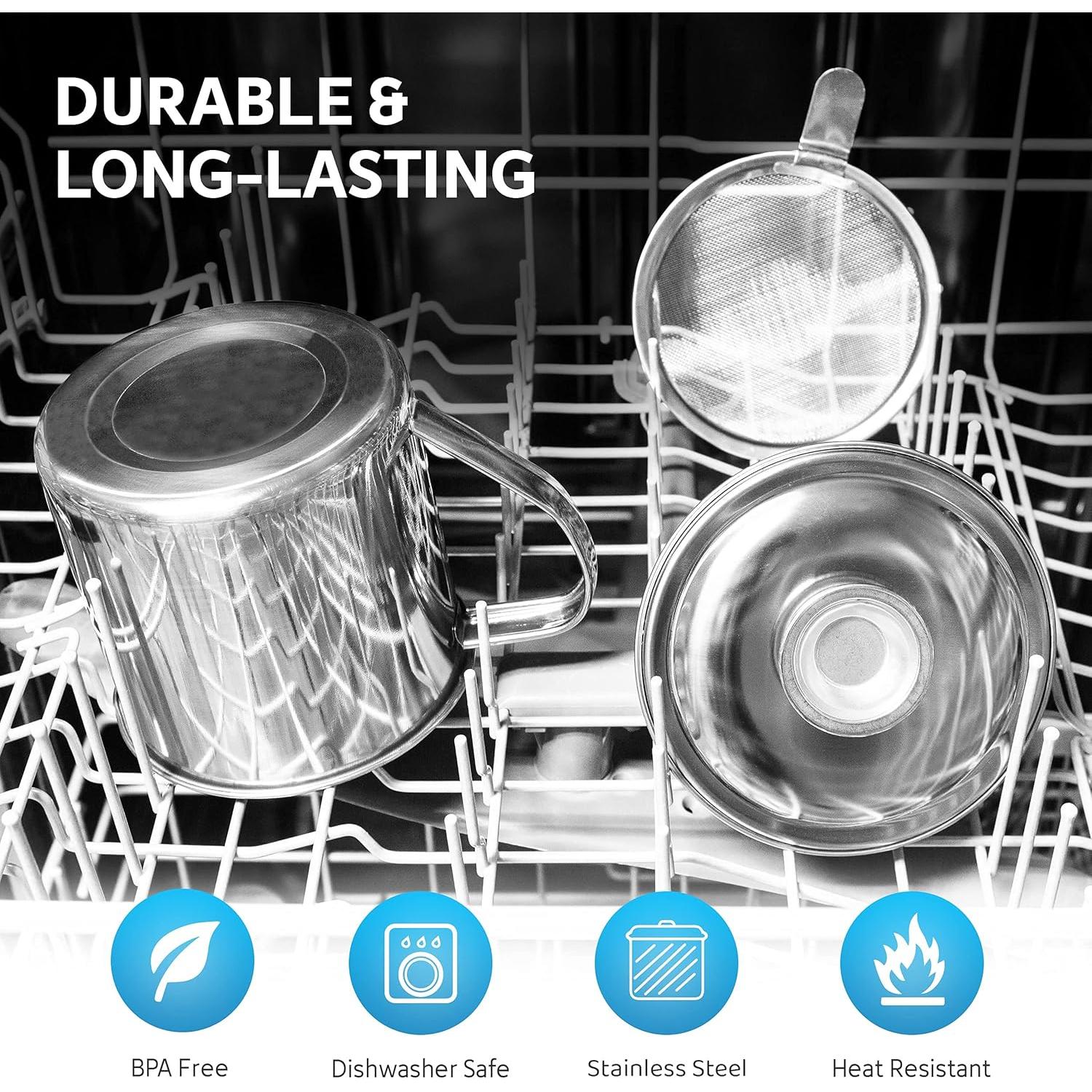 Contenedor de Grasa de Tocino Aulett Home 1.13 L con Colador