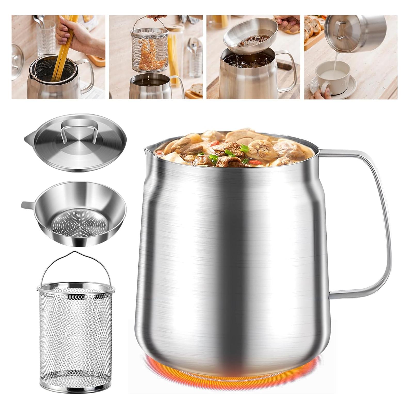 Olla Filtro de Aceite 2L TAEYONK Acero Inoxidable 304