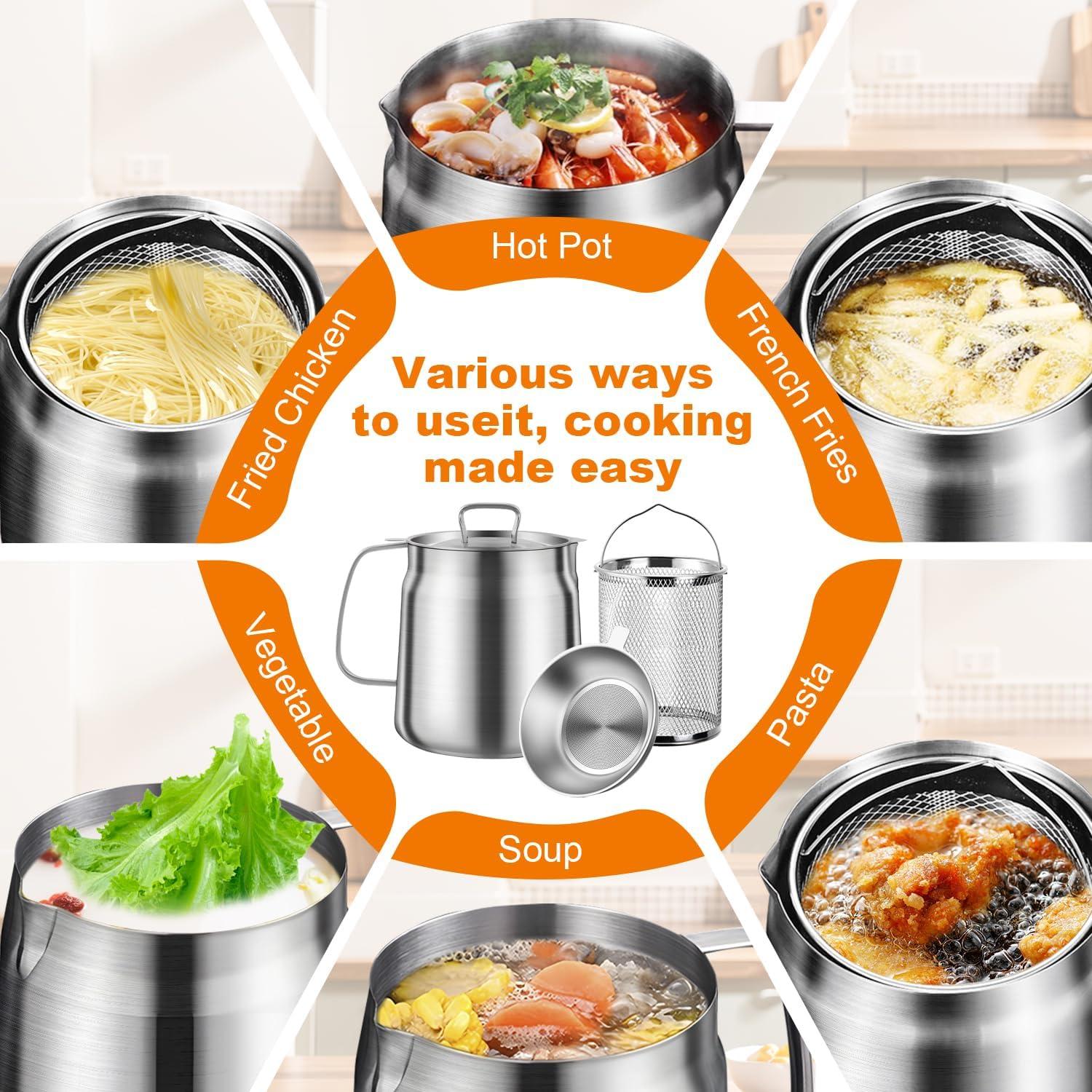 Olla Filtro de Aceite 2L TAEYONK Acero Inoxidable 304