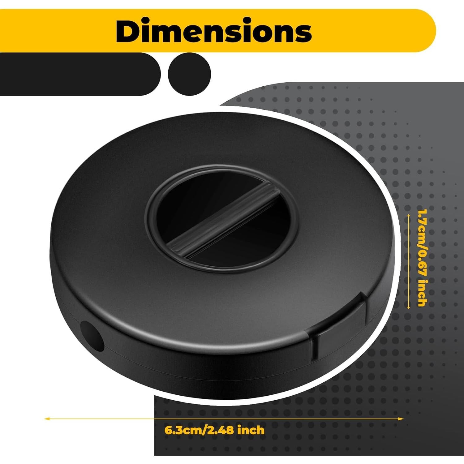 Organizador de Cables Portátil Copkim 9 Piezas ABS 6.3x1.7cm