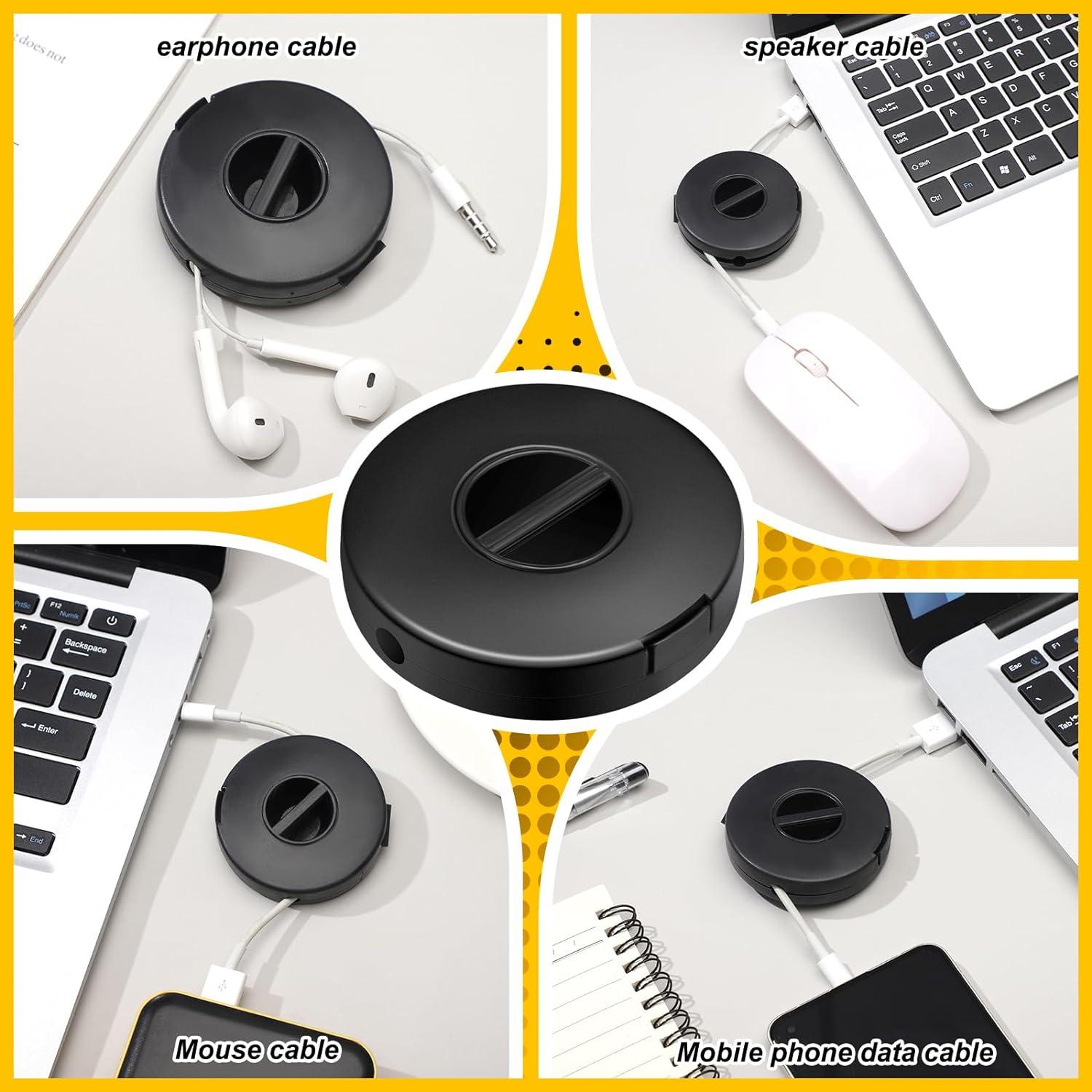 Organizador de Cables Portátil Copkim 9 Piezas ABS 6.3x1.7cm