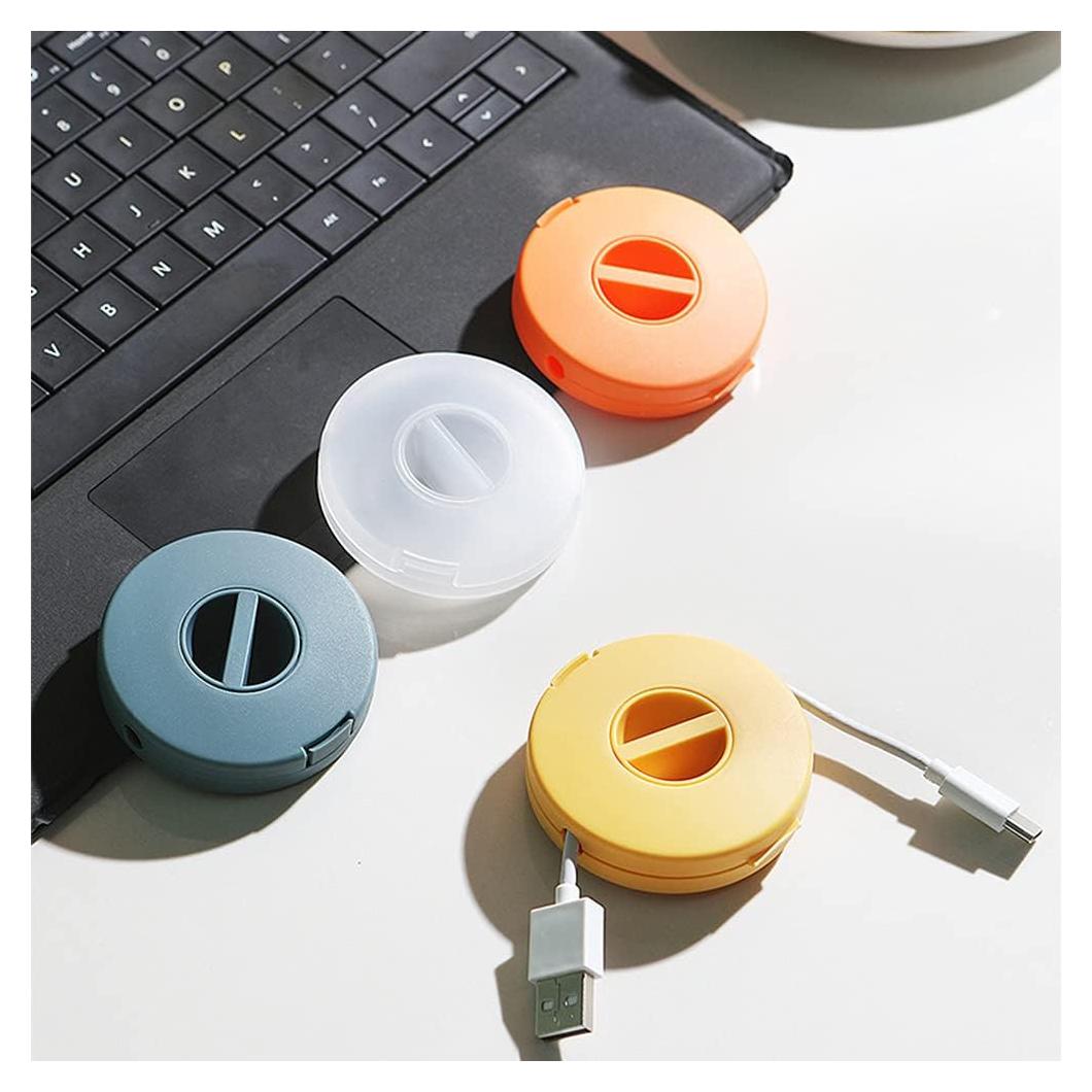 Organizador de Cables Retráctil SITAKE 4 Piezas 6.3x1.7cm