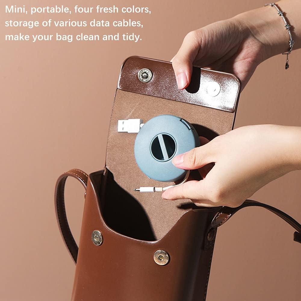 Organizador de Cables Retráctil SITAKE 4 Piezas 6.3x1.7cm