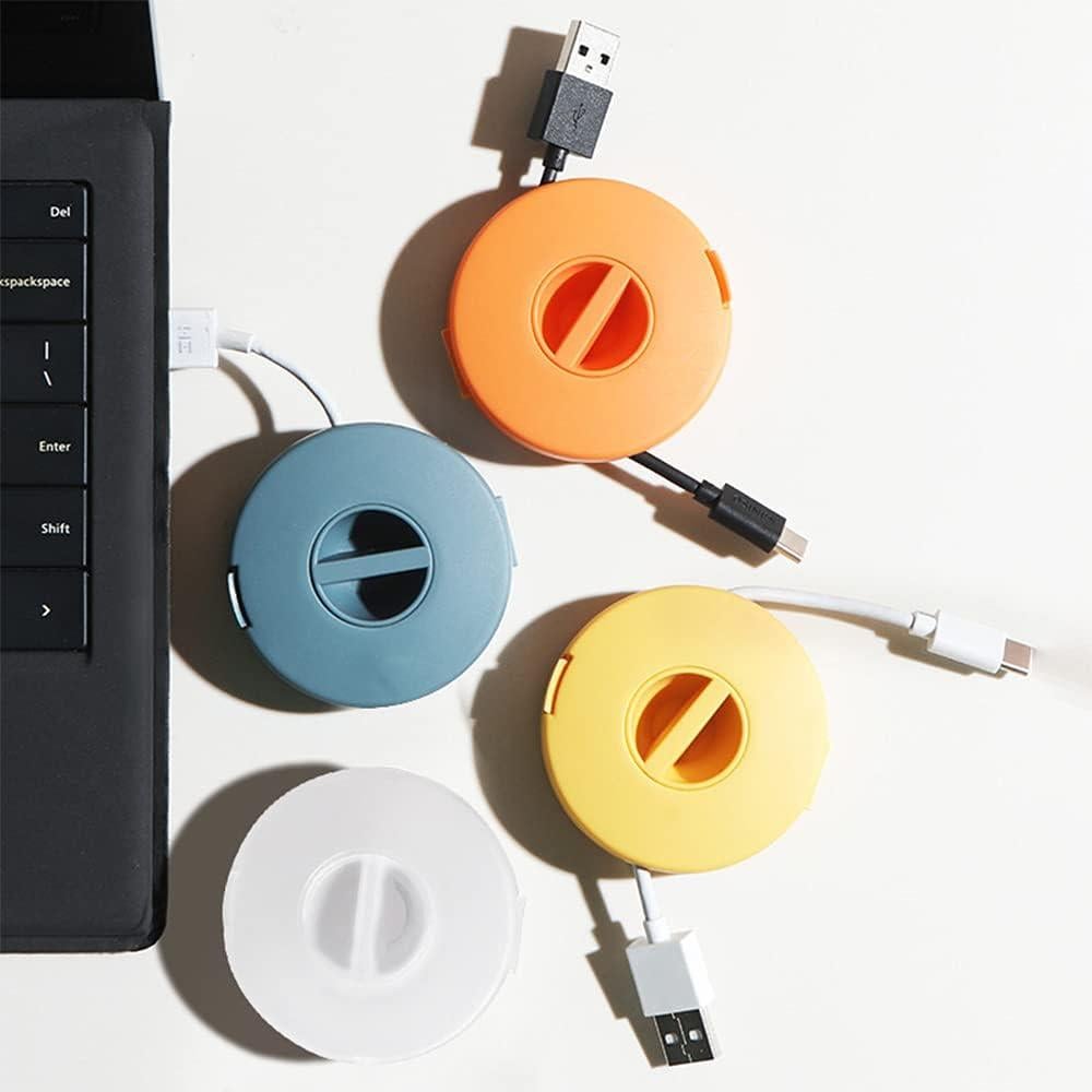 Organizador de Cables Retráctil SITAKE 4 Piezas 6.3x1.7cm